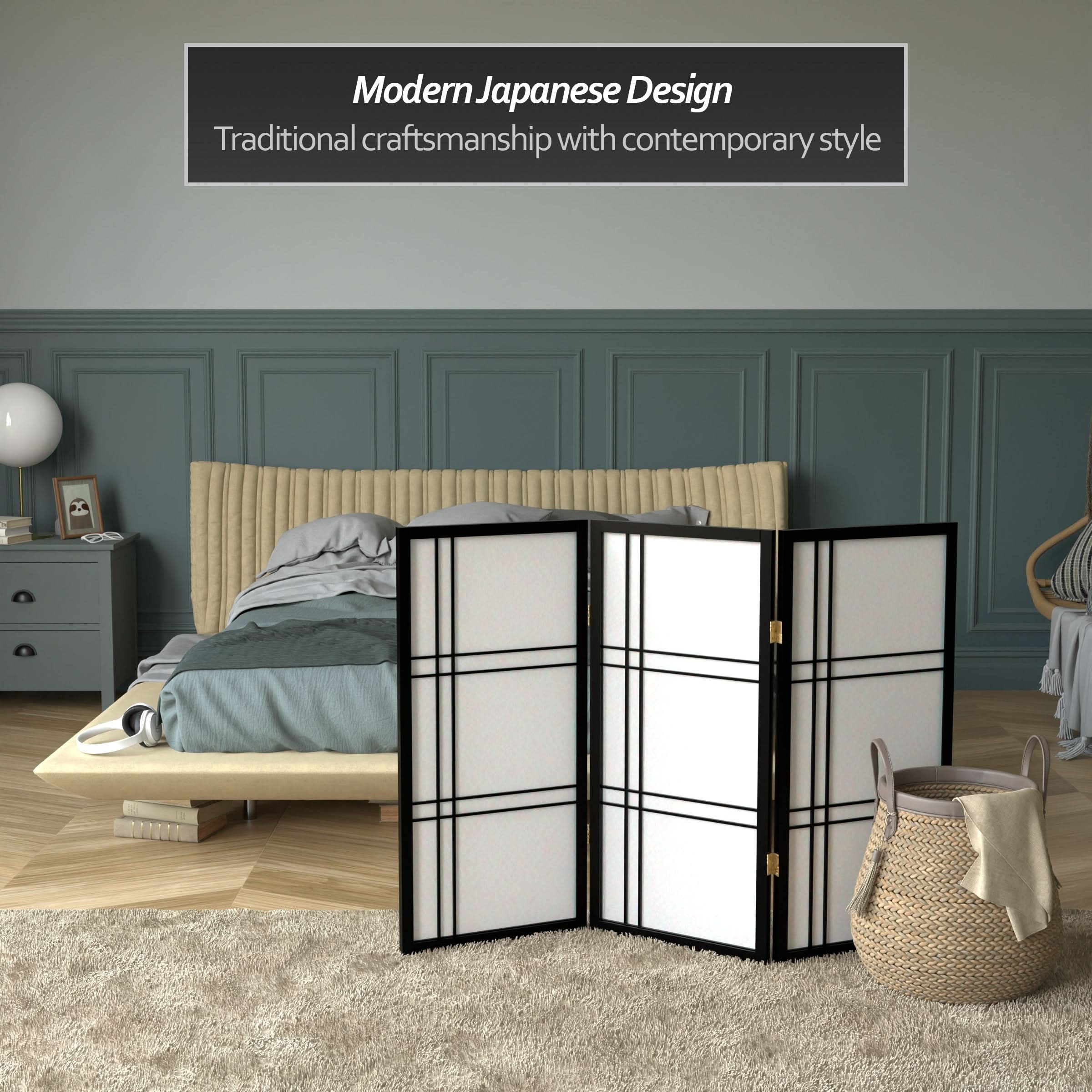 3 ft. Short Double Cross Shoji Screen - Image 22