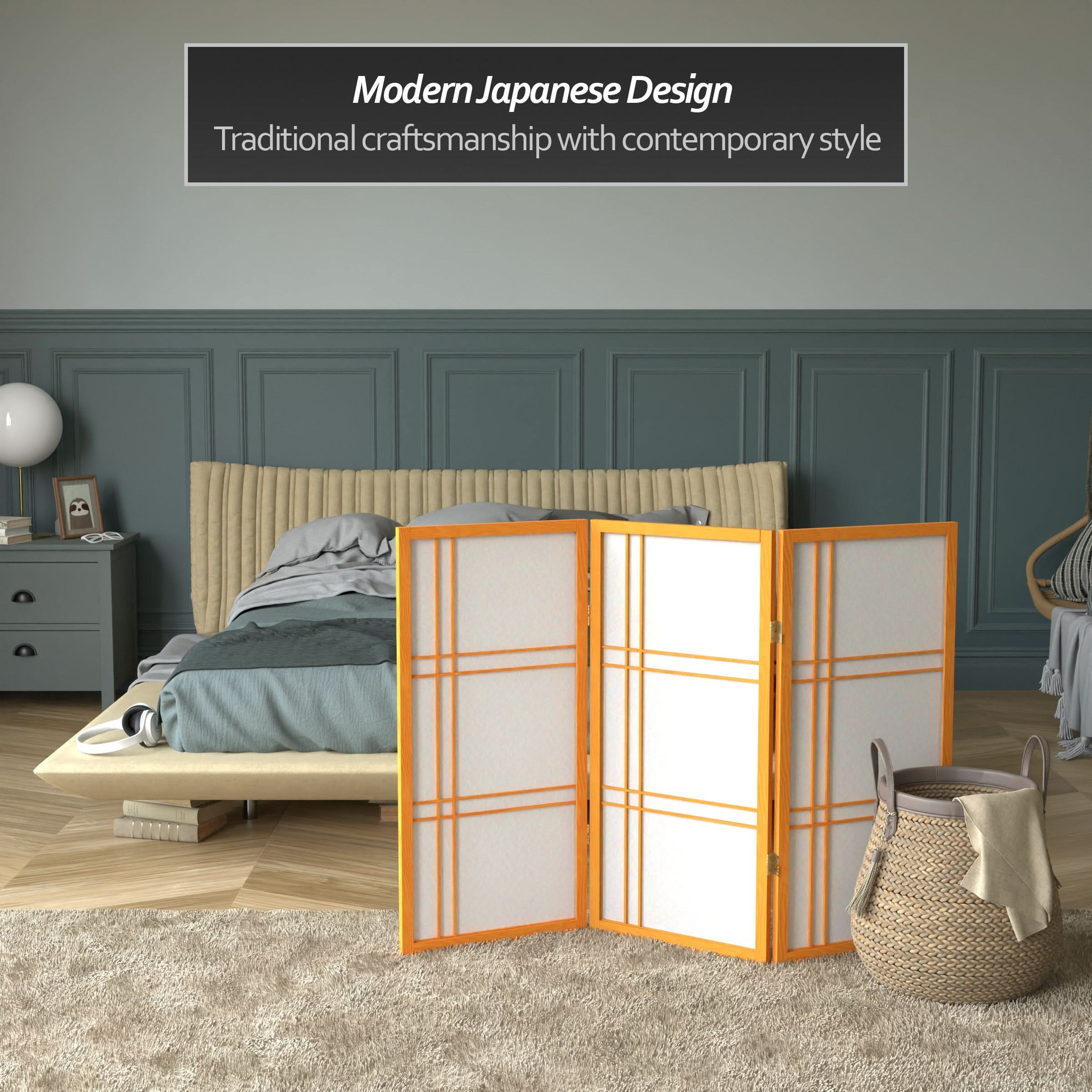 3 ft. Short Double Cross Shoji Screen - Image 26