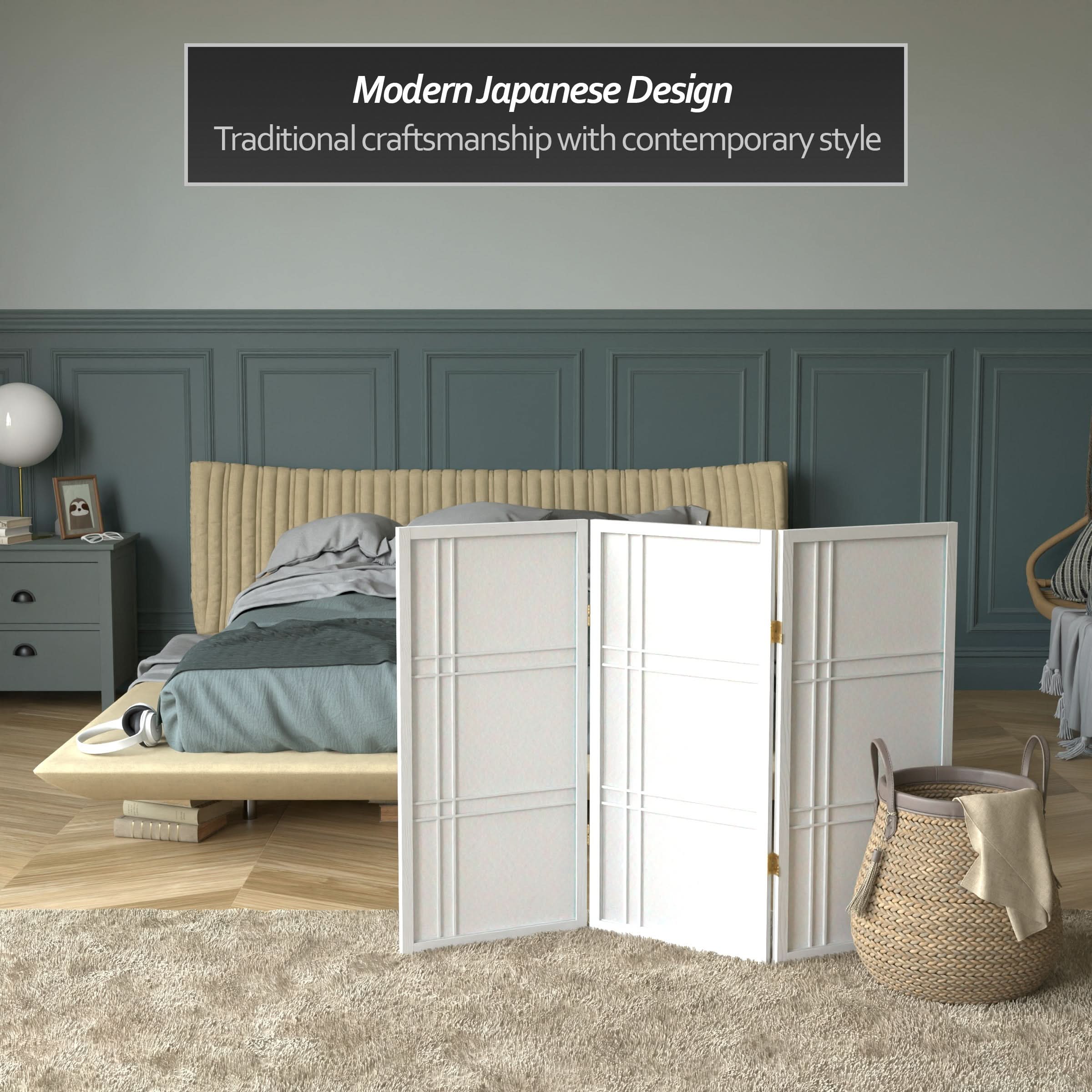 3 ft. Short Double Cross Shoji Screen - Image 39