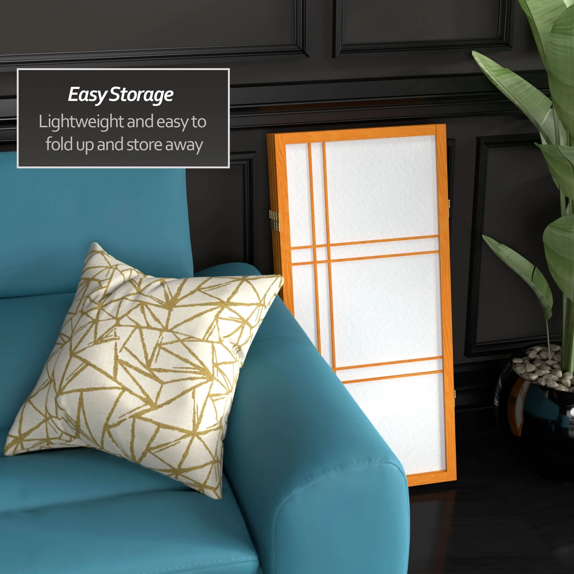 3 ft. Short Double Cross Shoji Screen - Image 47
