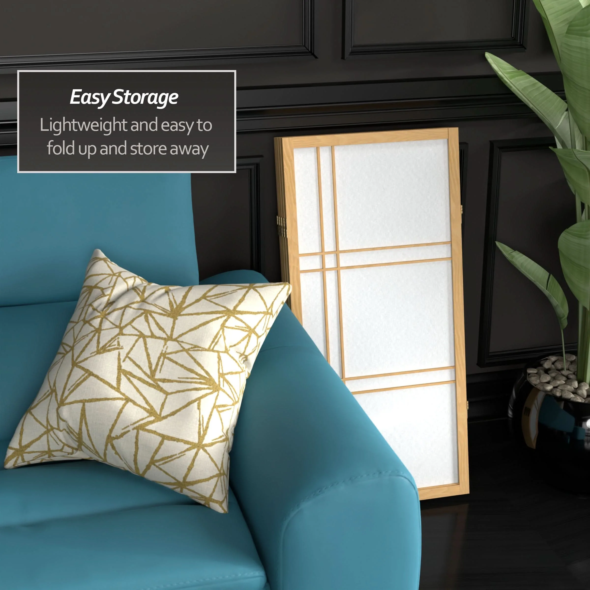 3 ft. Short Double Cross Shoji Screen - Image 51