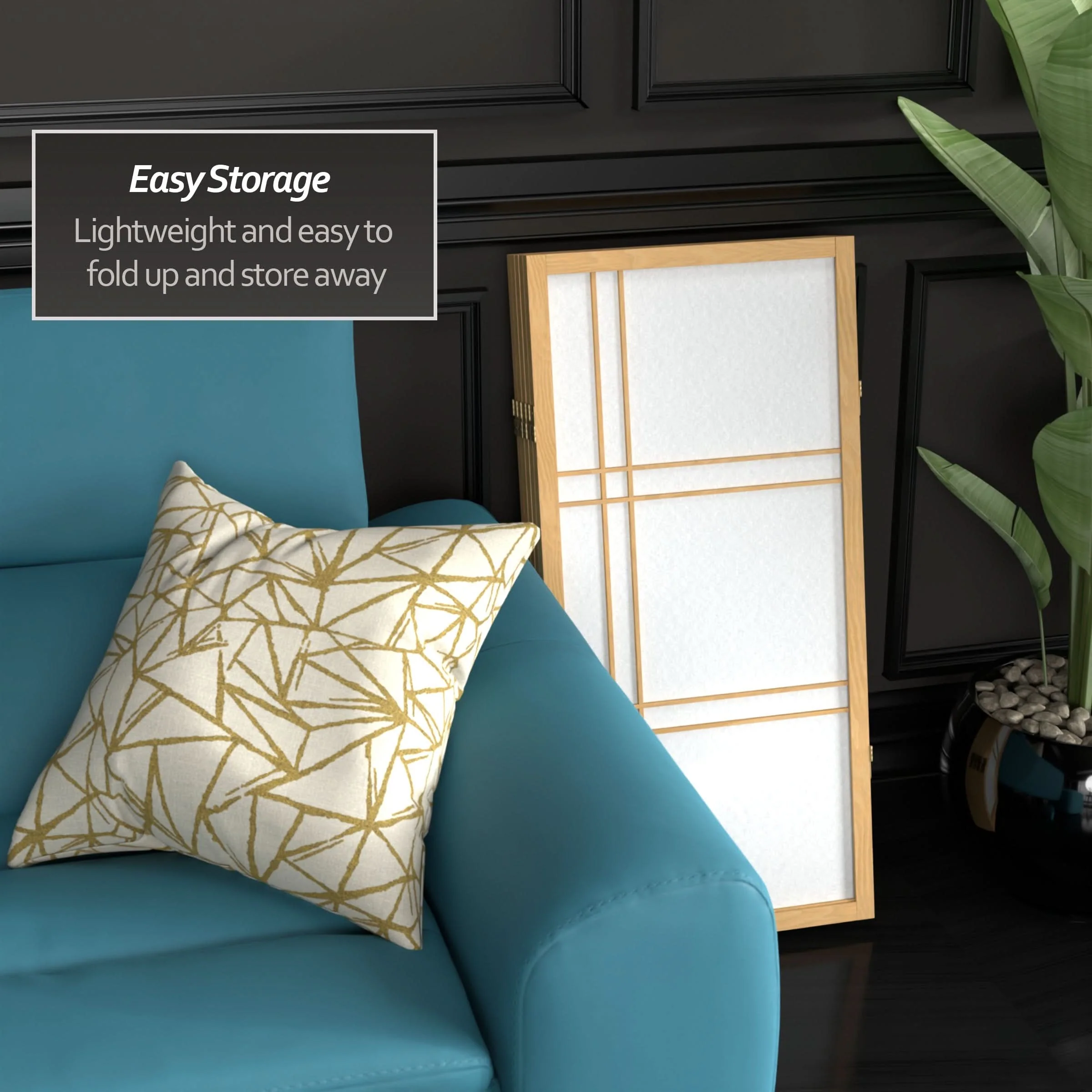 3 ft. Short Double Cross Shoji Screen - Image 52