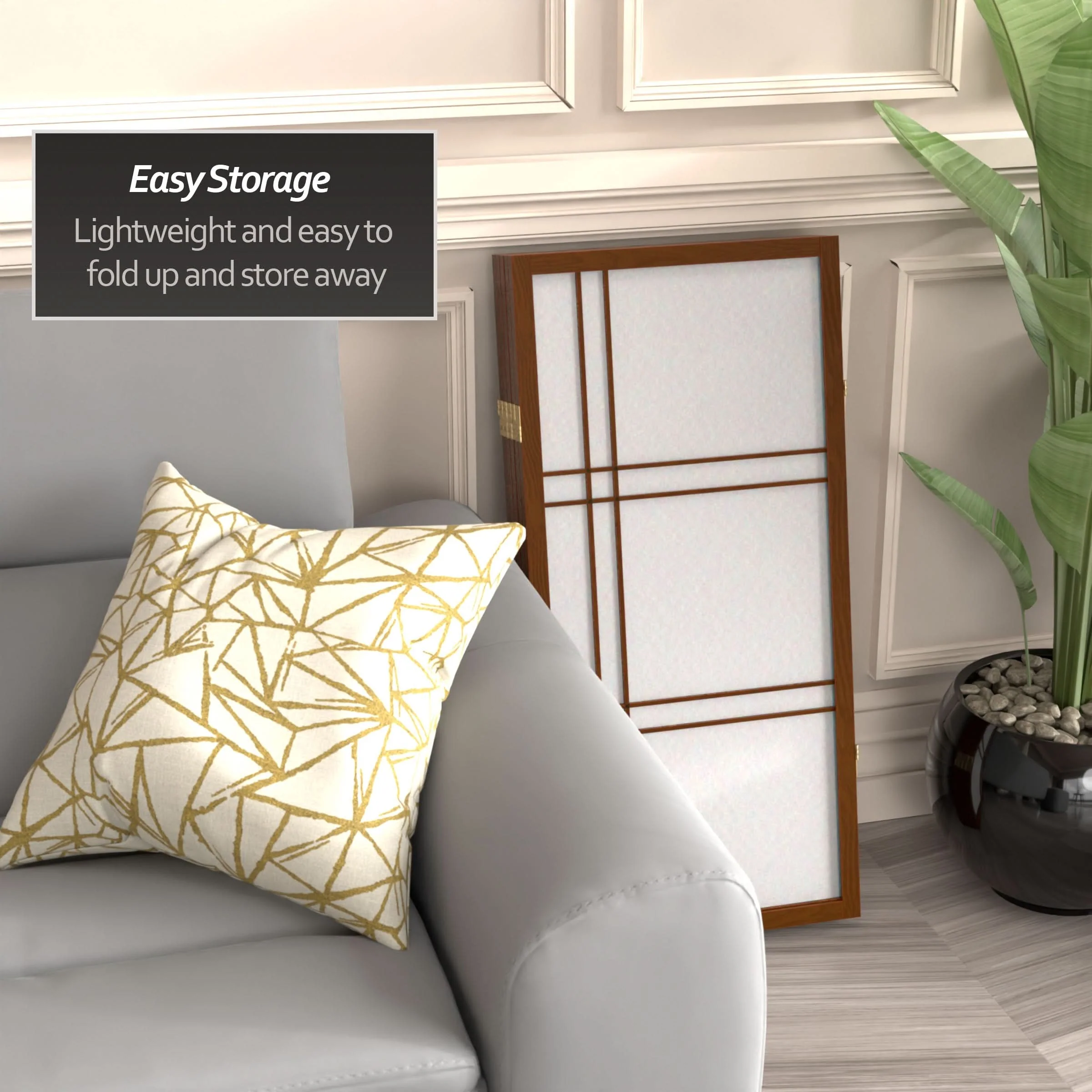 3 ft. Short Double Cross Shoji Screen - Image 57