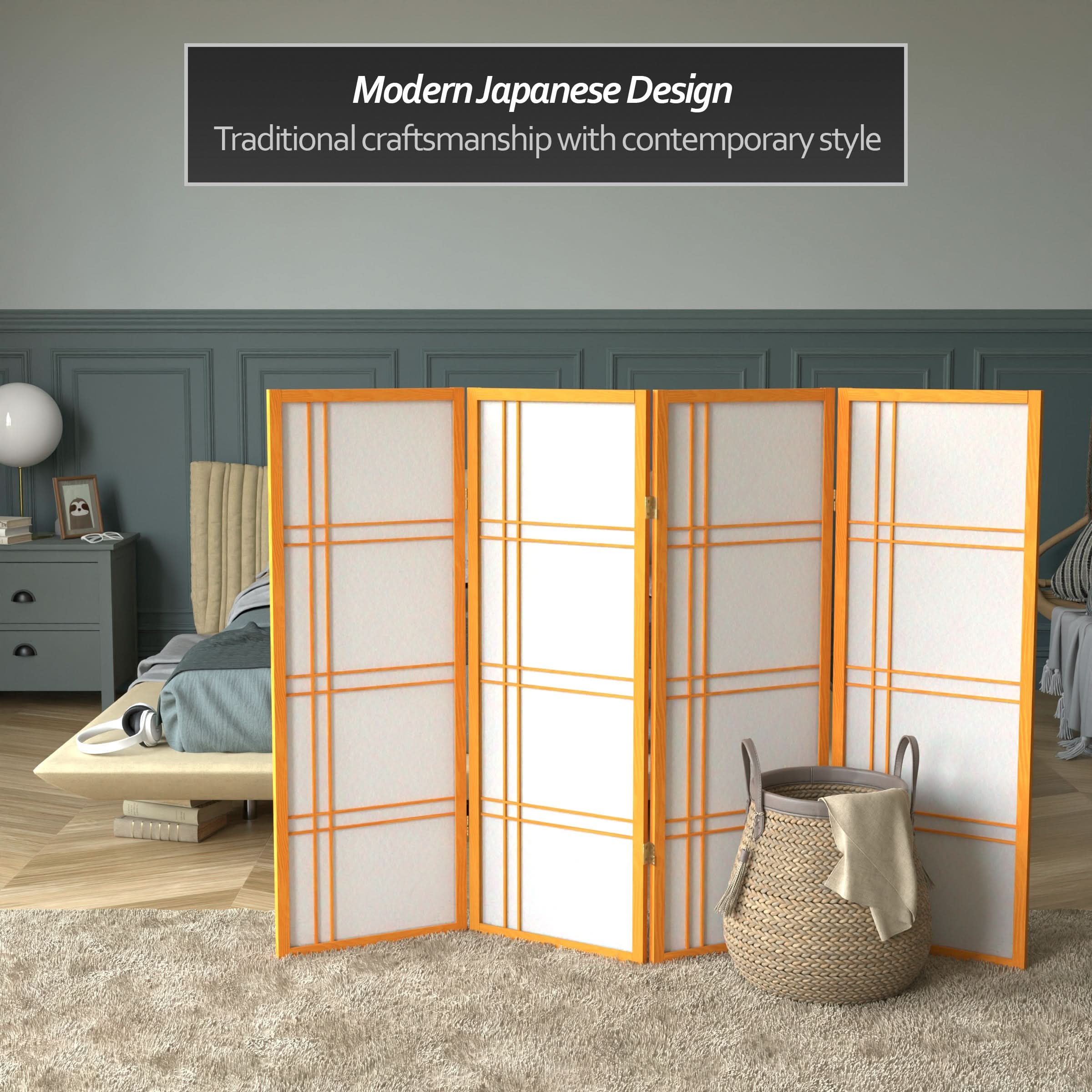 4 ft. Short Double Cross Shoji Screen - Image 26
