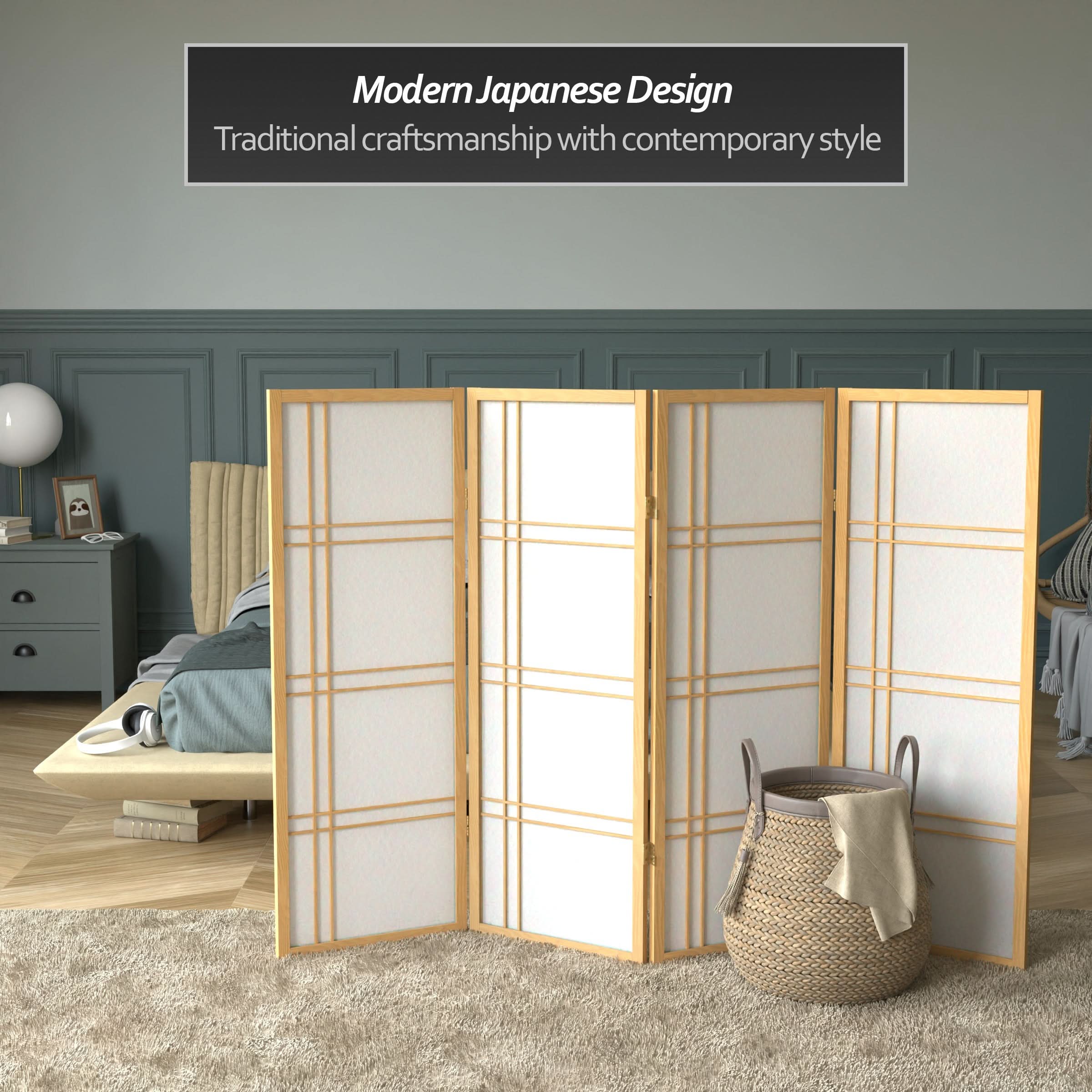 4 ft. Short Double Cross Shoji Screen - Image 30