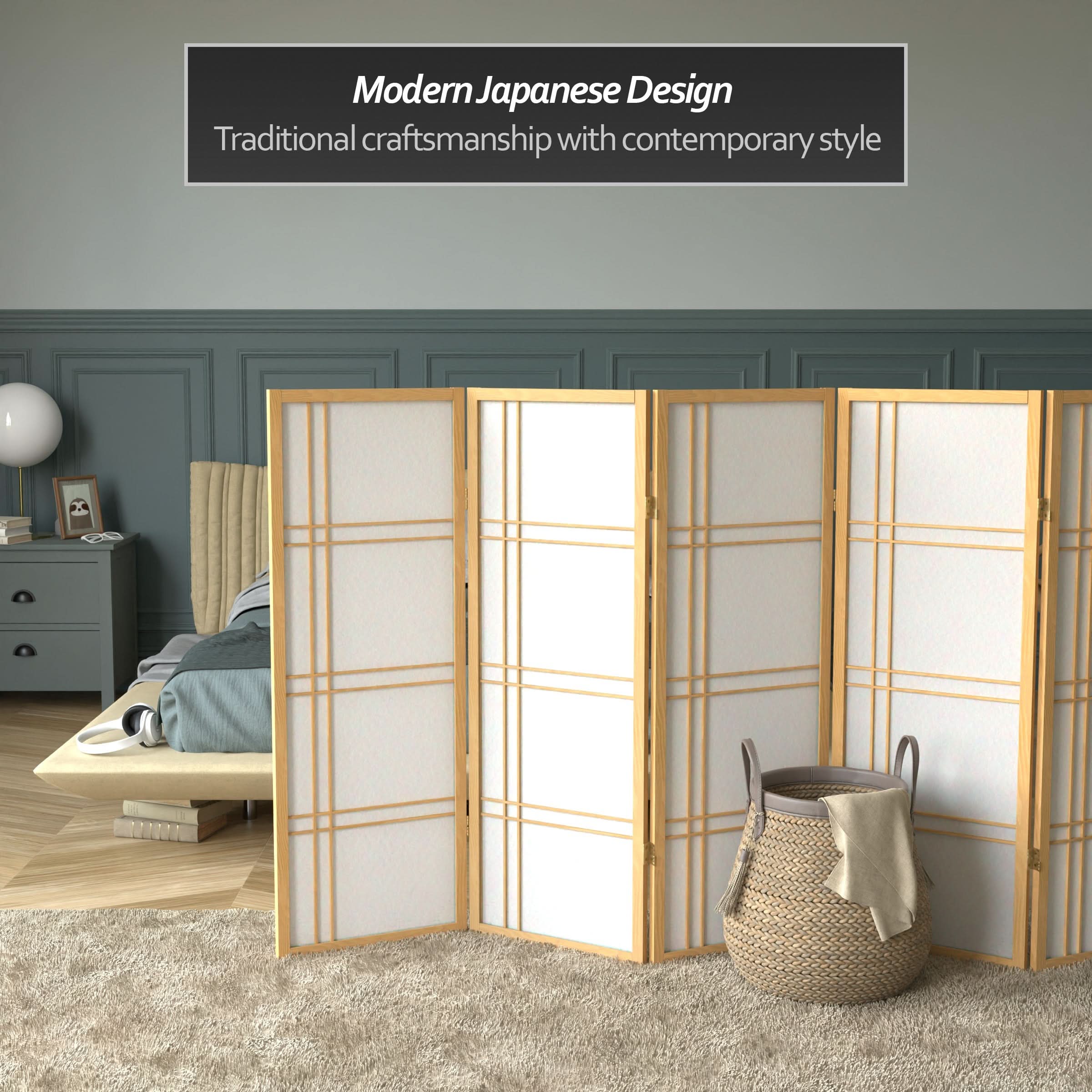 4 ft. Short Double Cross Shoji Screen - Image 32