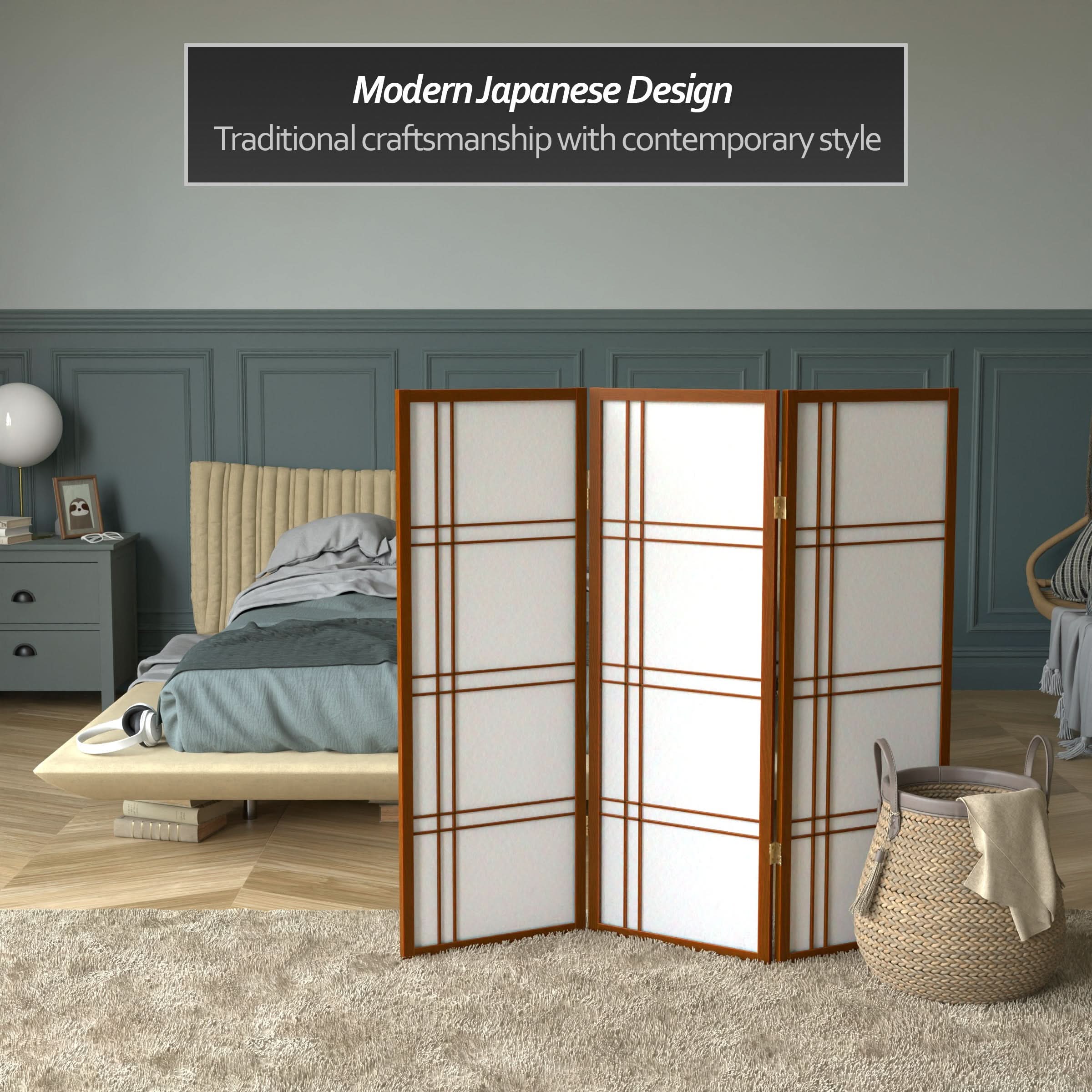 4 ft. Short Double Cross Shoji Screen - Image 34