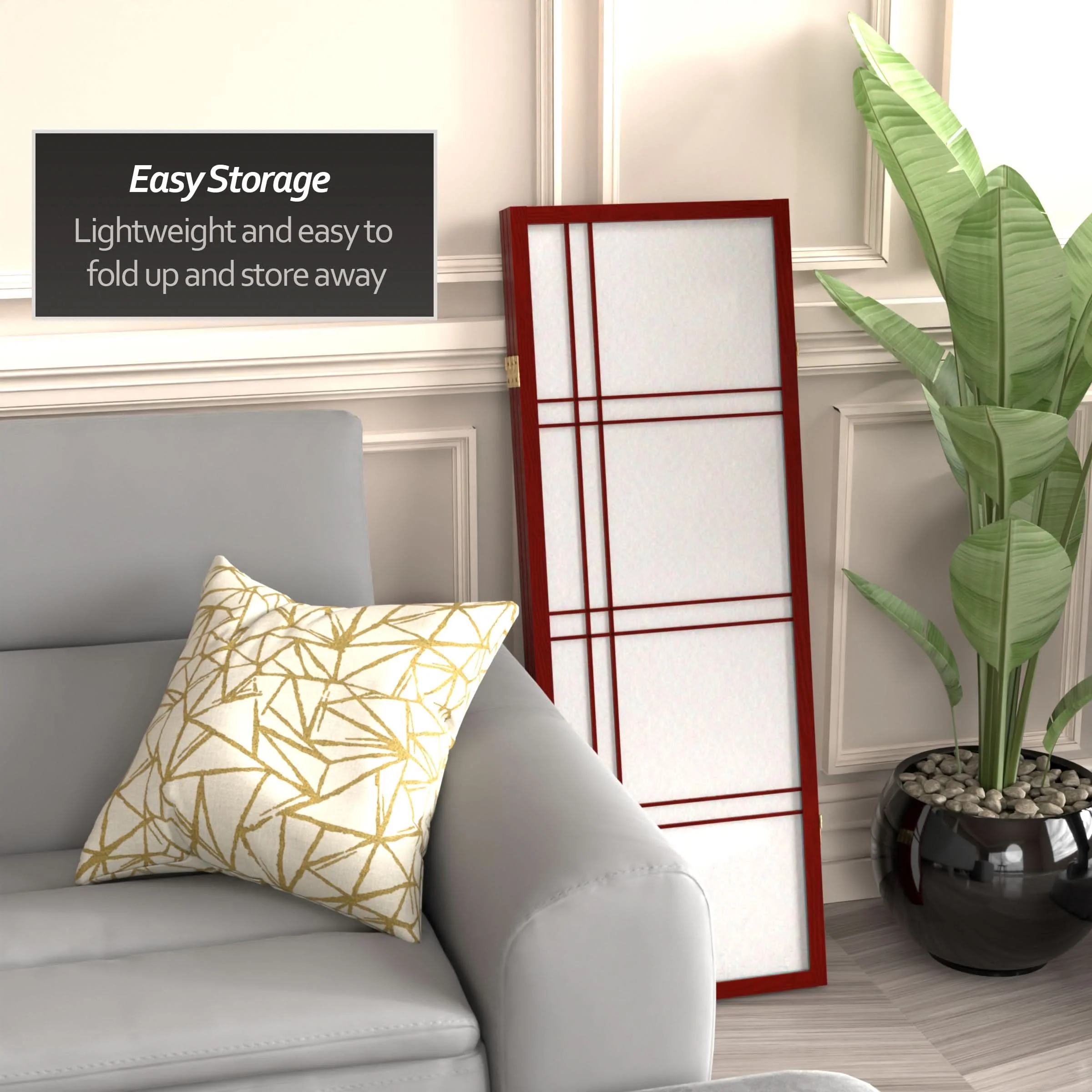 4 ft. Short Double Cross Shoji Screen - Image 53
