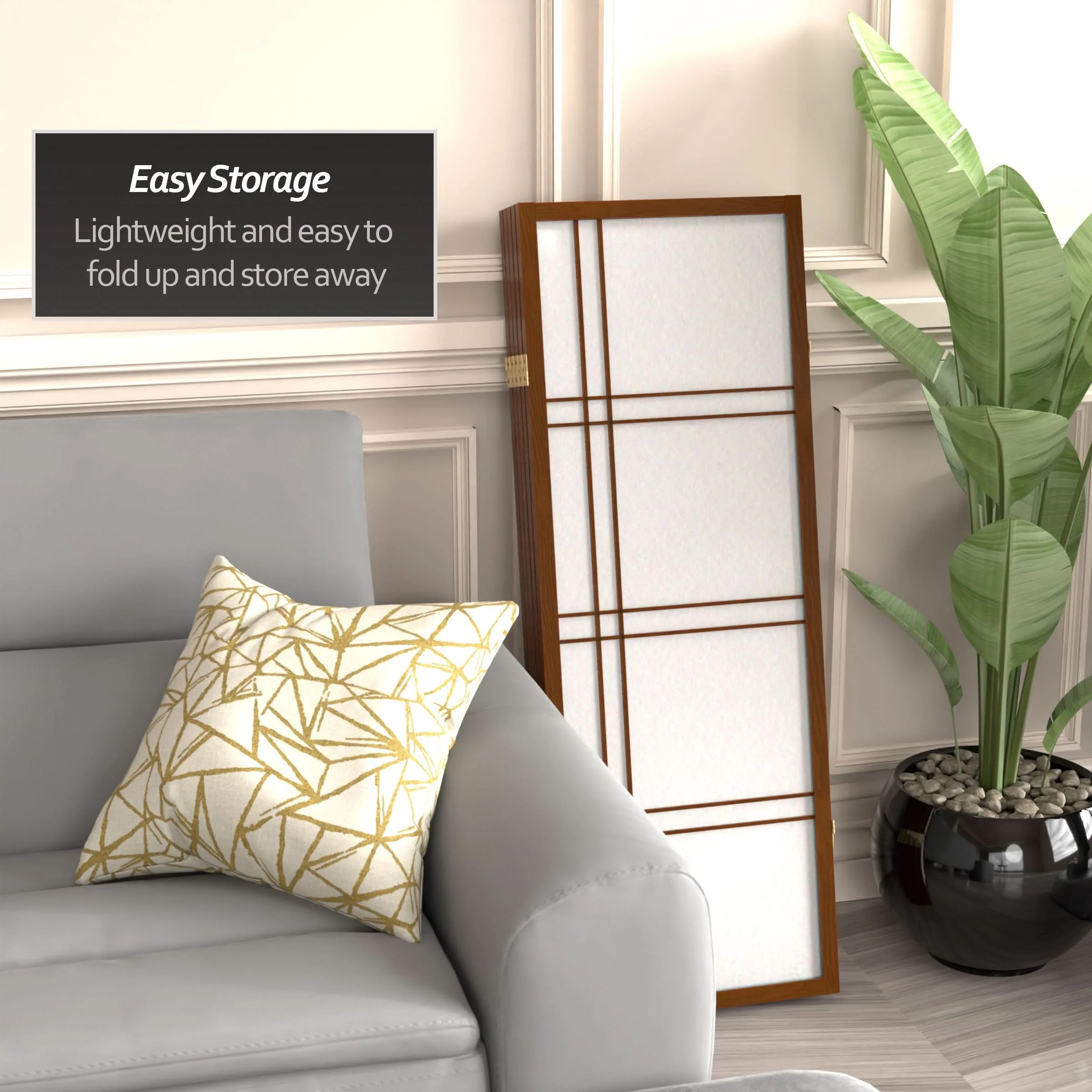 4 ft. Short Double Cross Shoji Screen - Image 56