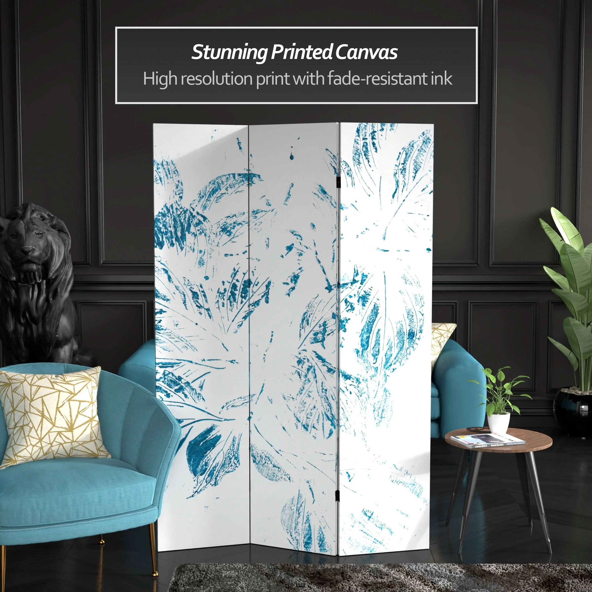 5 1/4 ft. Spring Morning Canvas Room Divider 6 Panel - Image 2