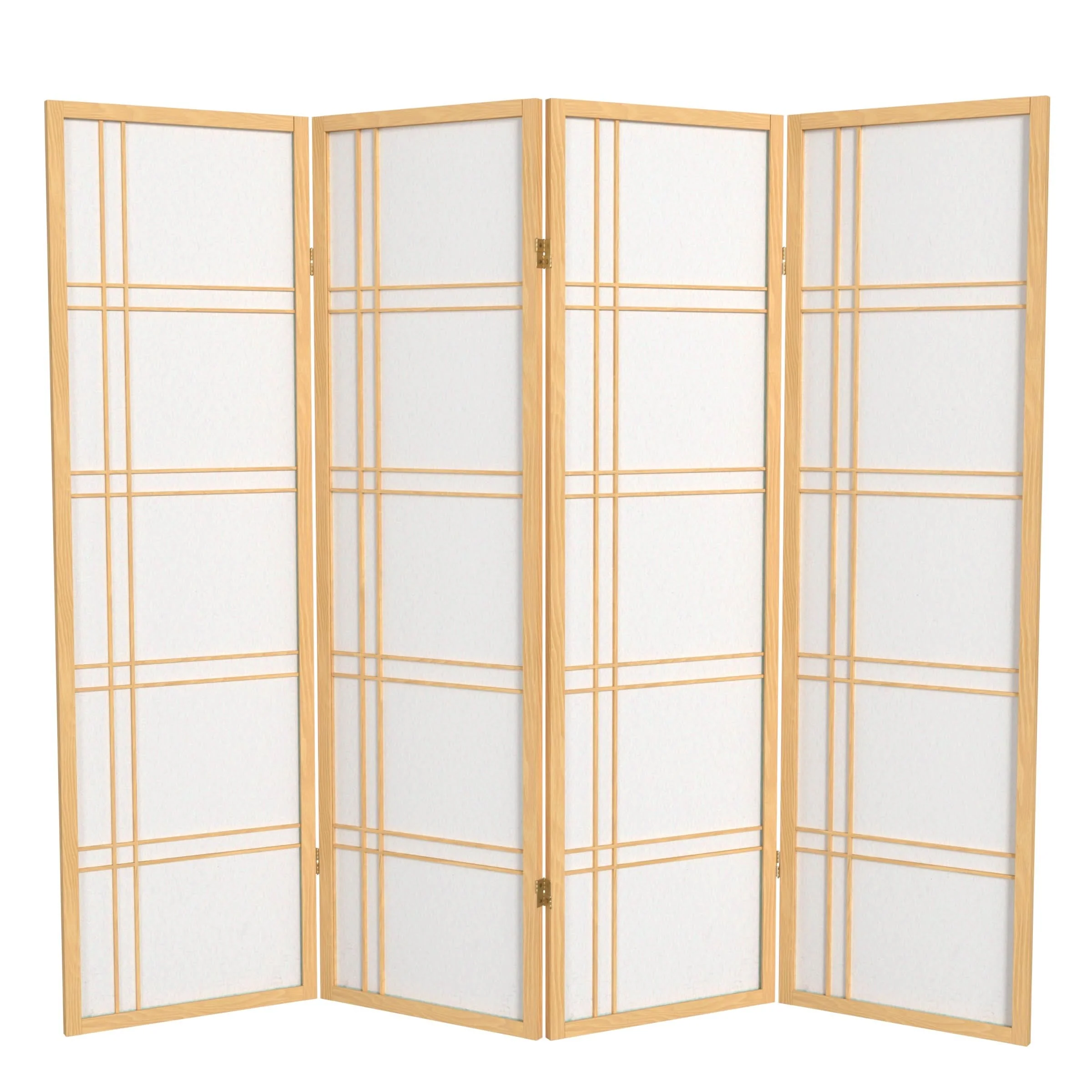 5 ft. Tall Double Cross Shoji Screen - Image 10