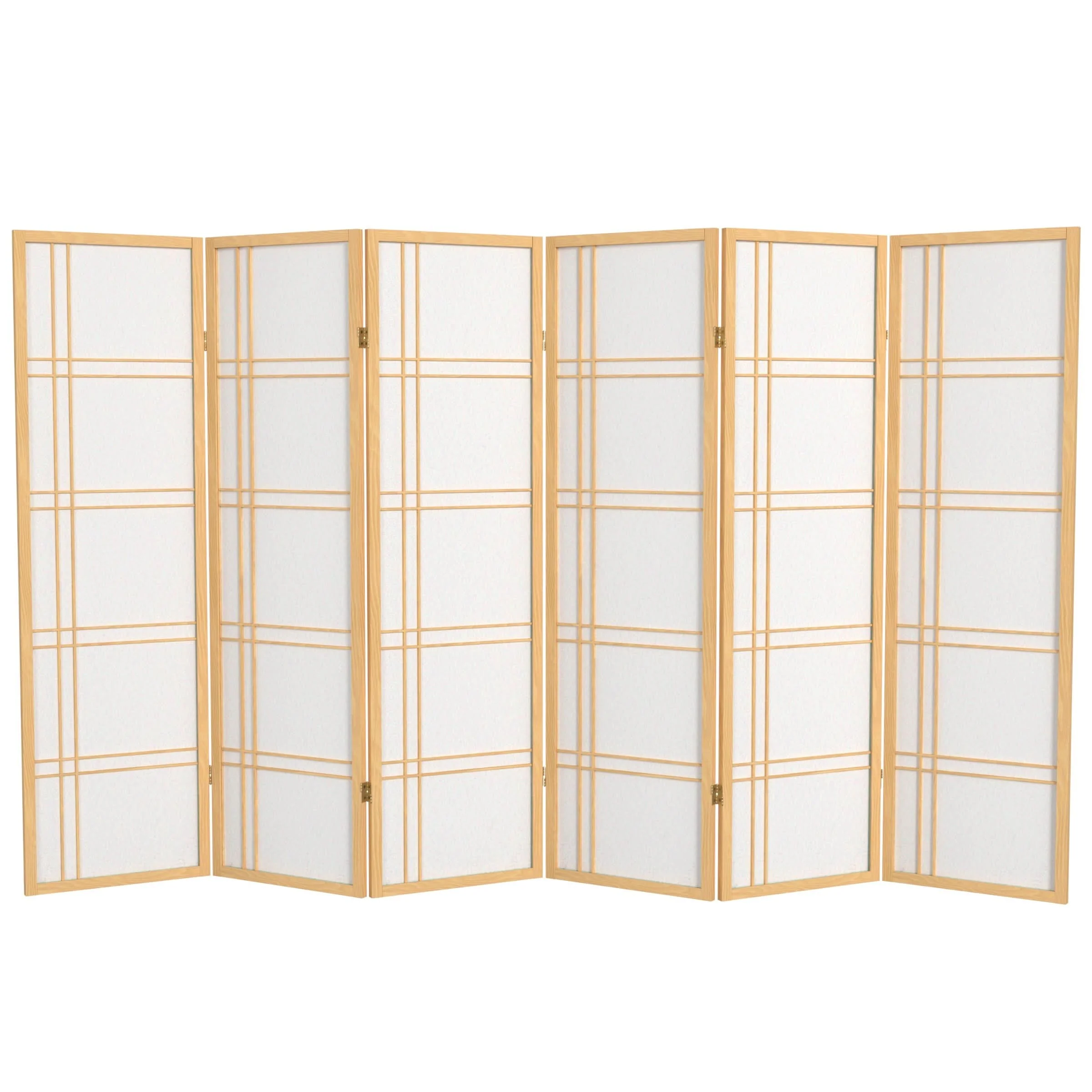 5 ft. Tall Double Cross Shoji Screen - Image 12
