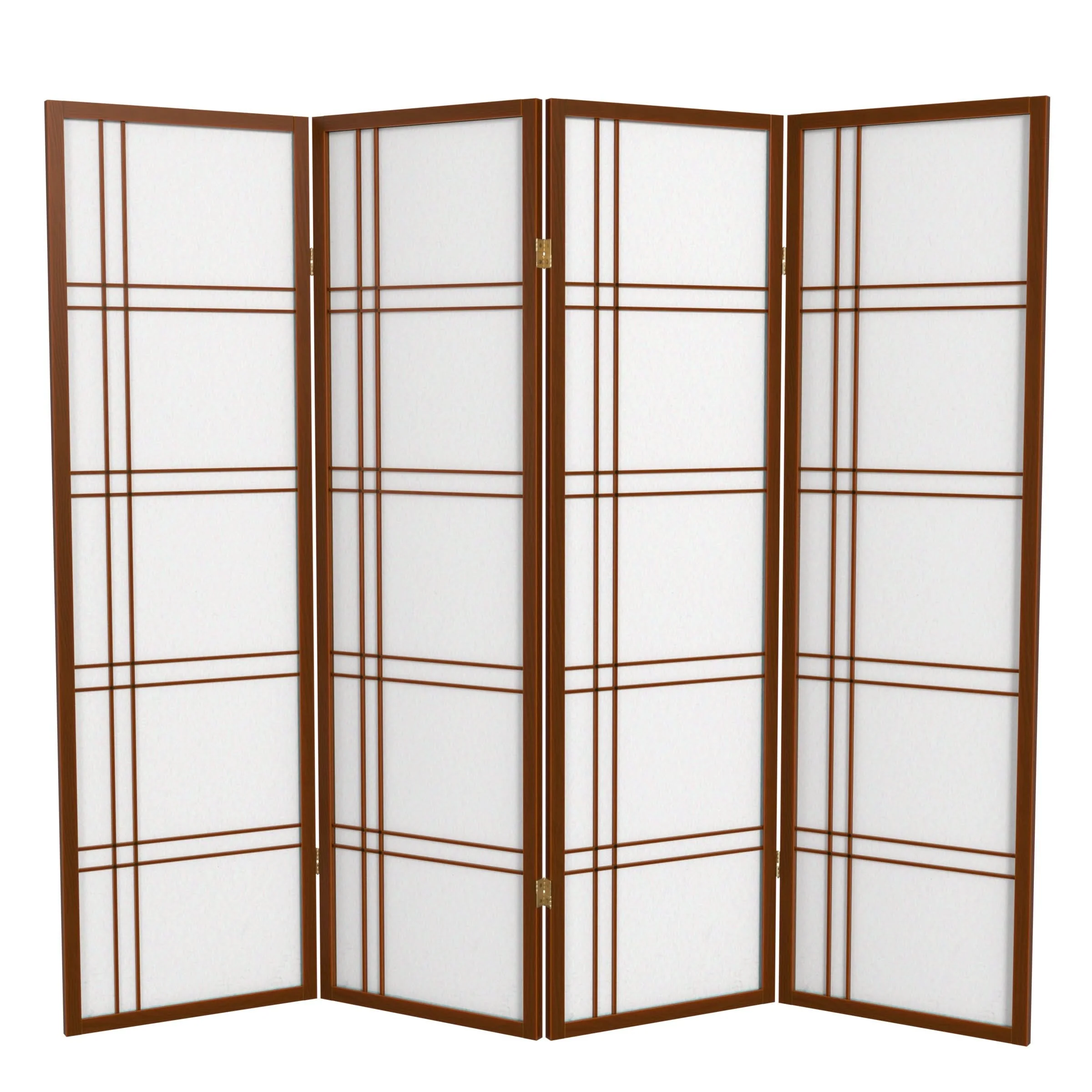 5 ft. Tall Double Cross Shoji Screen - Image 18