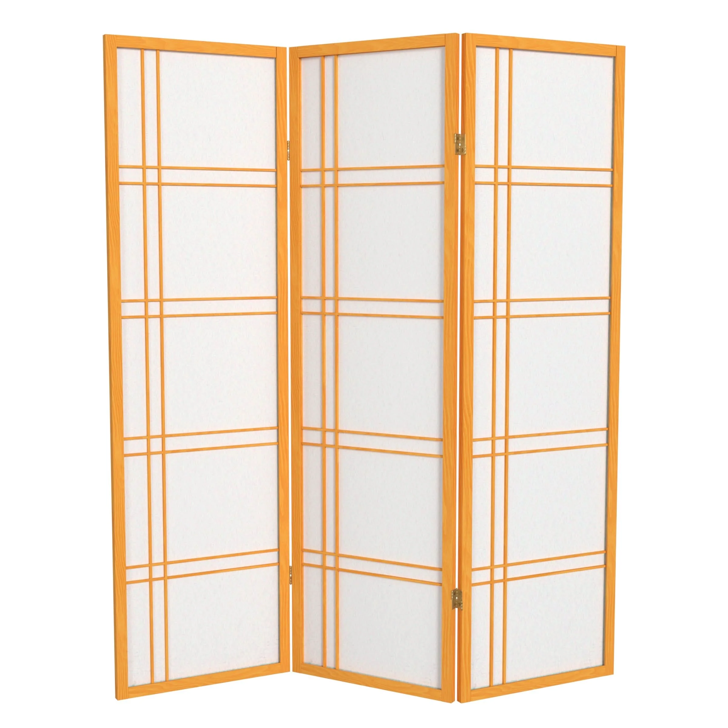 5 ft. Tall Double Cross Shoji Screen - Image 5