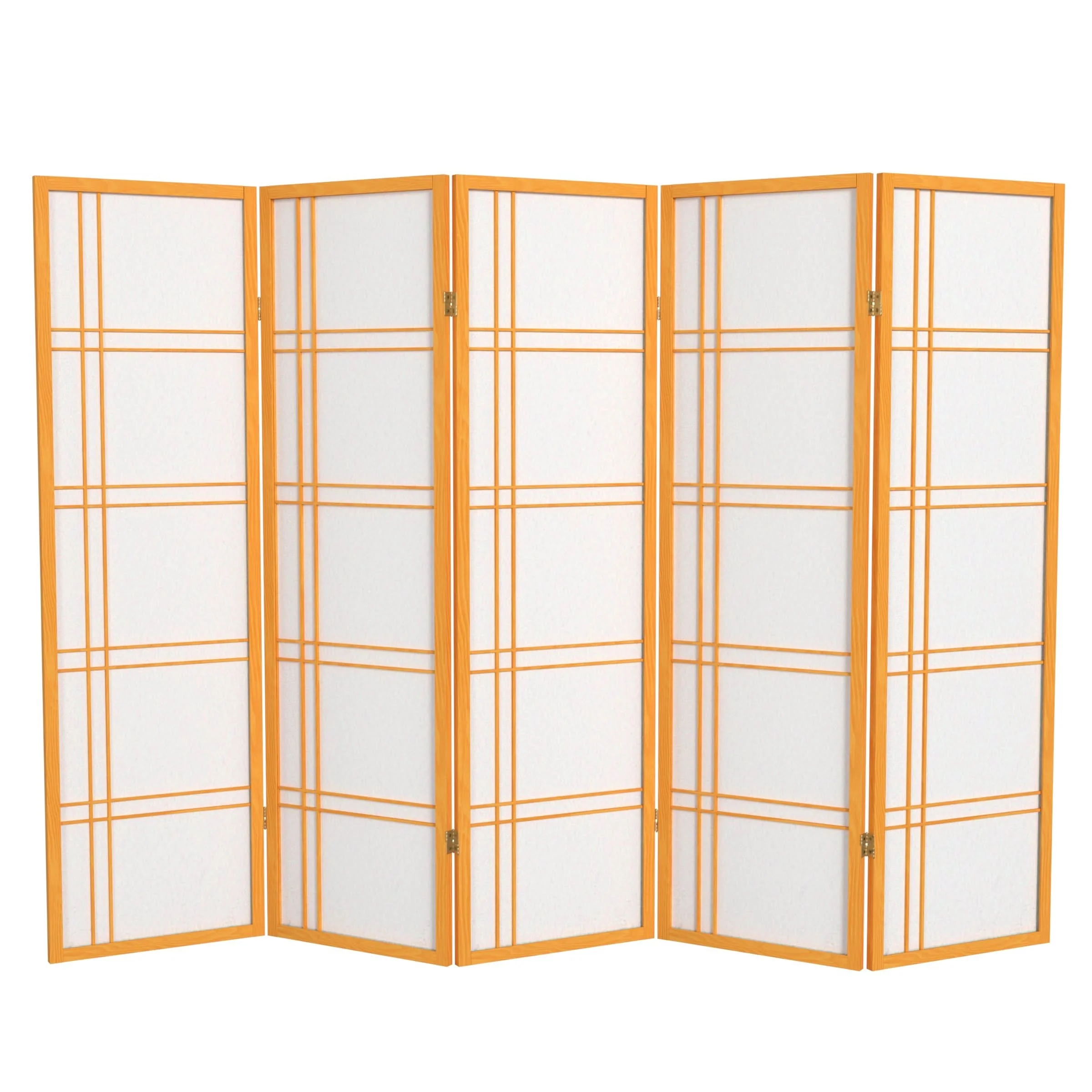 5 ft. Tall Double Cross Shoji Screen - Image 7