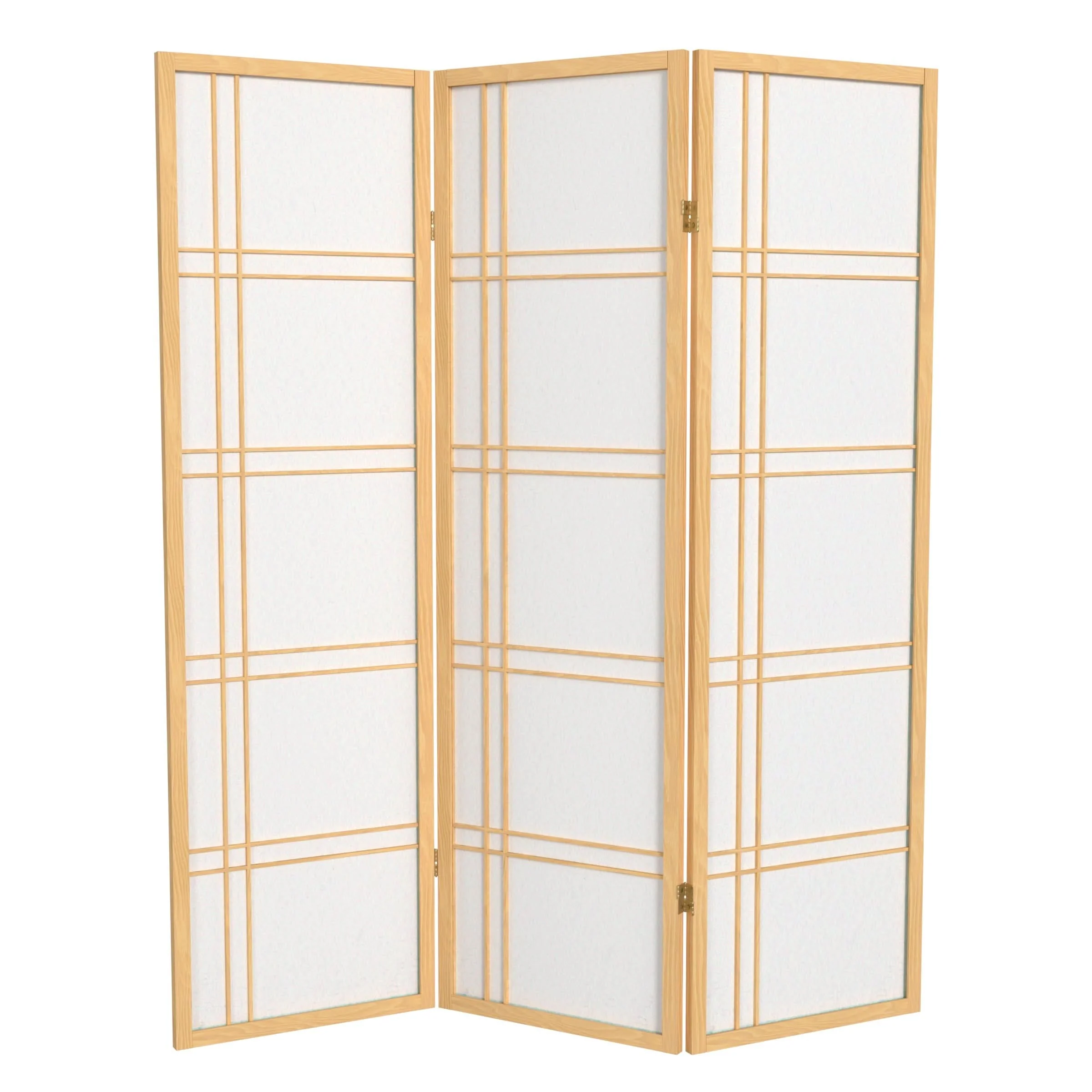 5 ft. Tall Double Cross Shoji Screen - Image 9