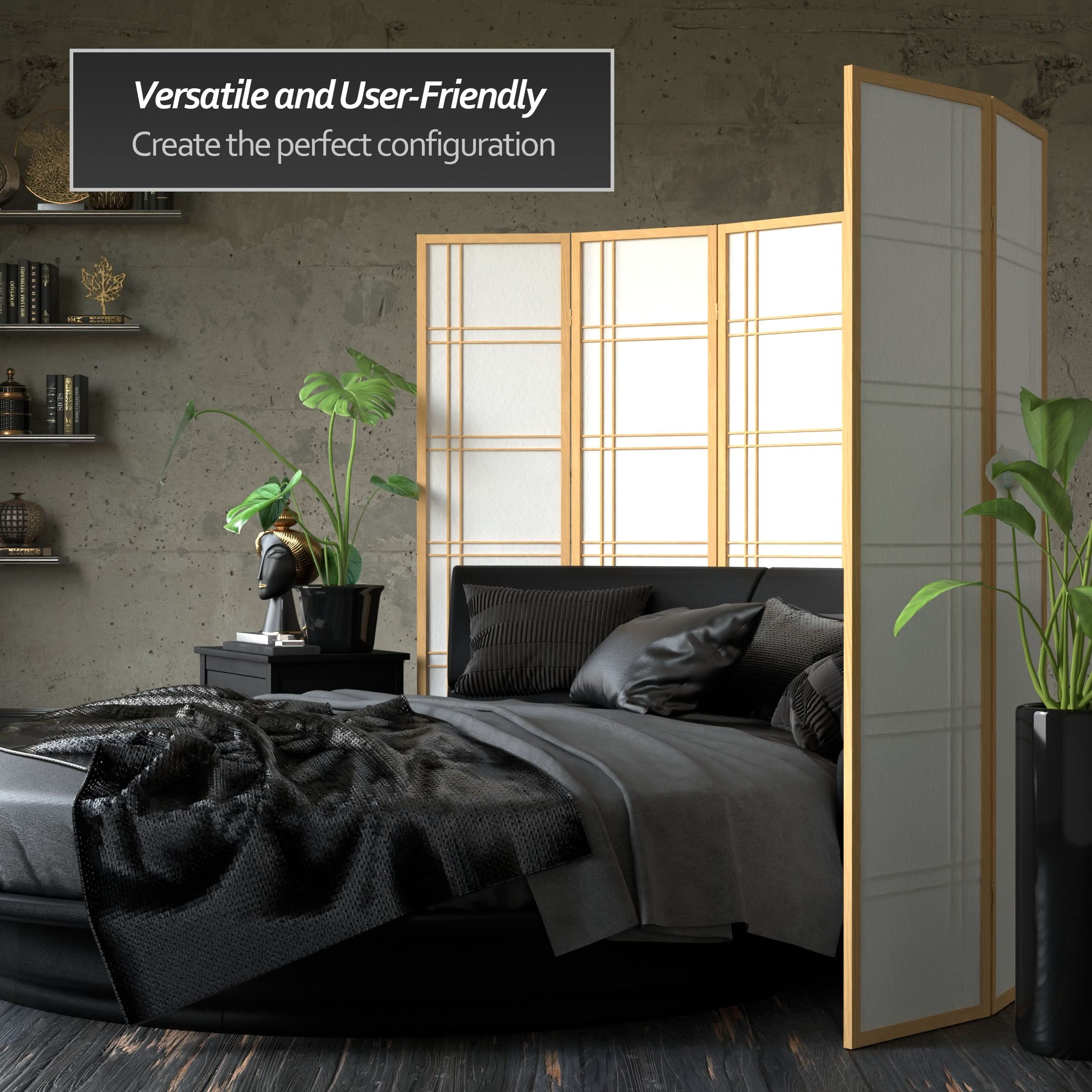 6 ft. Tall Double Cross Shoji Screen - Image 107