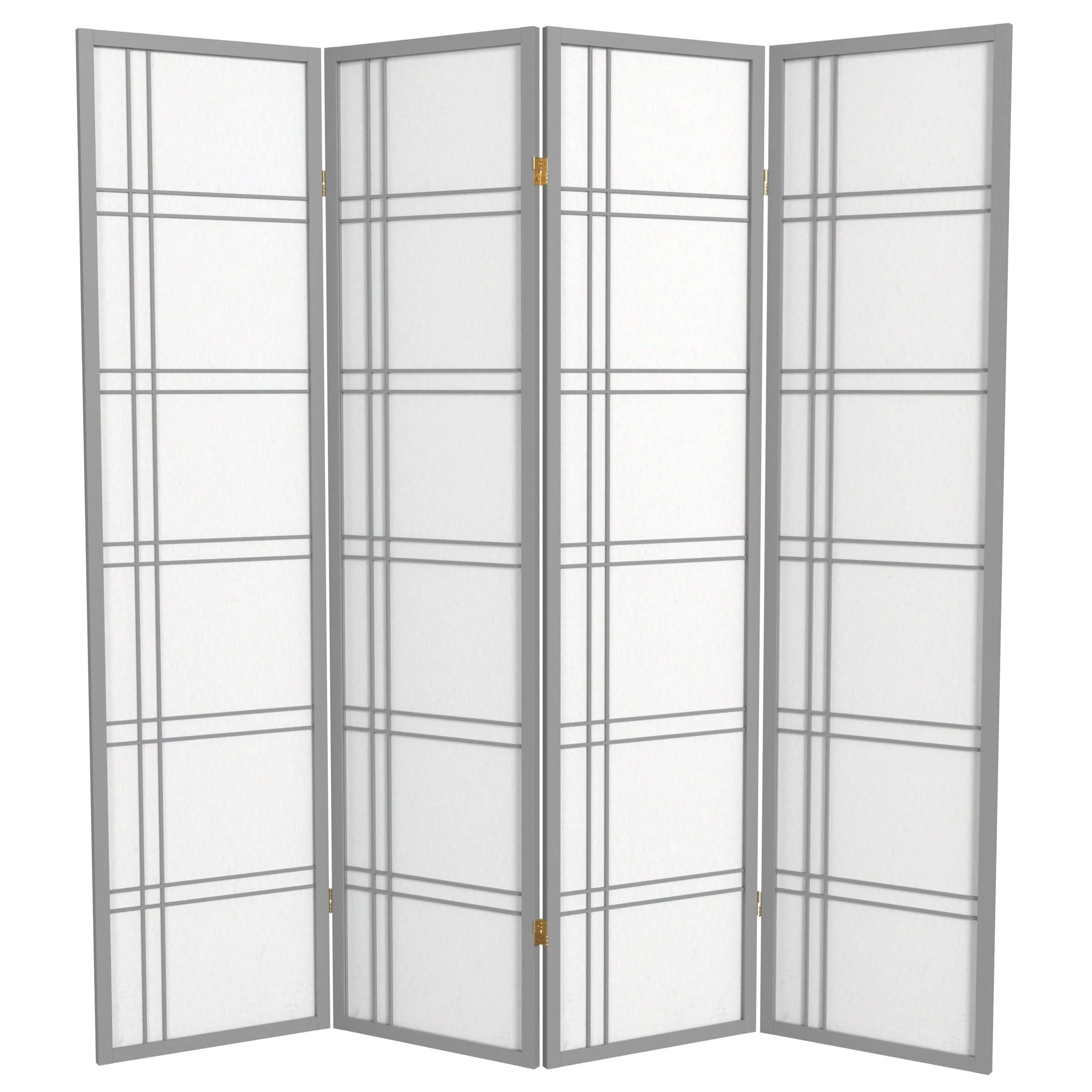 6 ft. Tall Double Cross Shoji Screen - Image 11