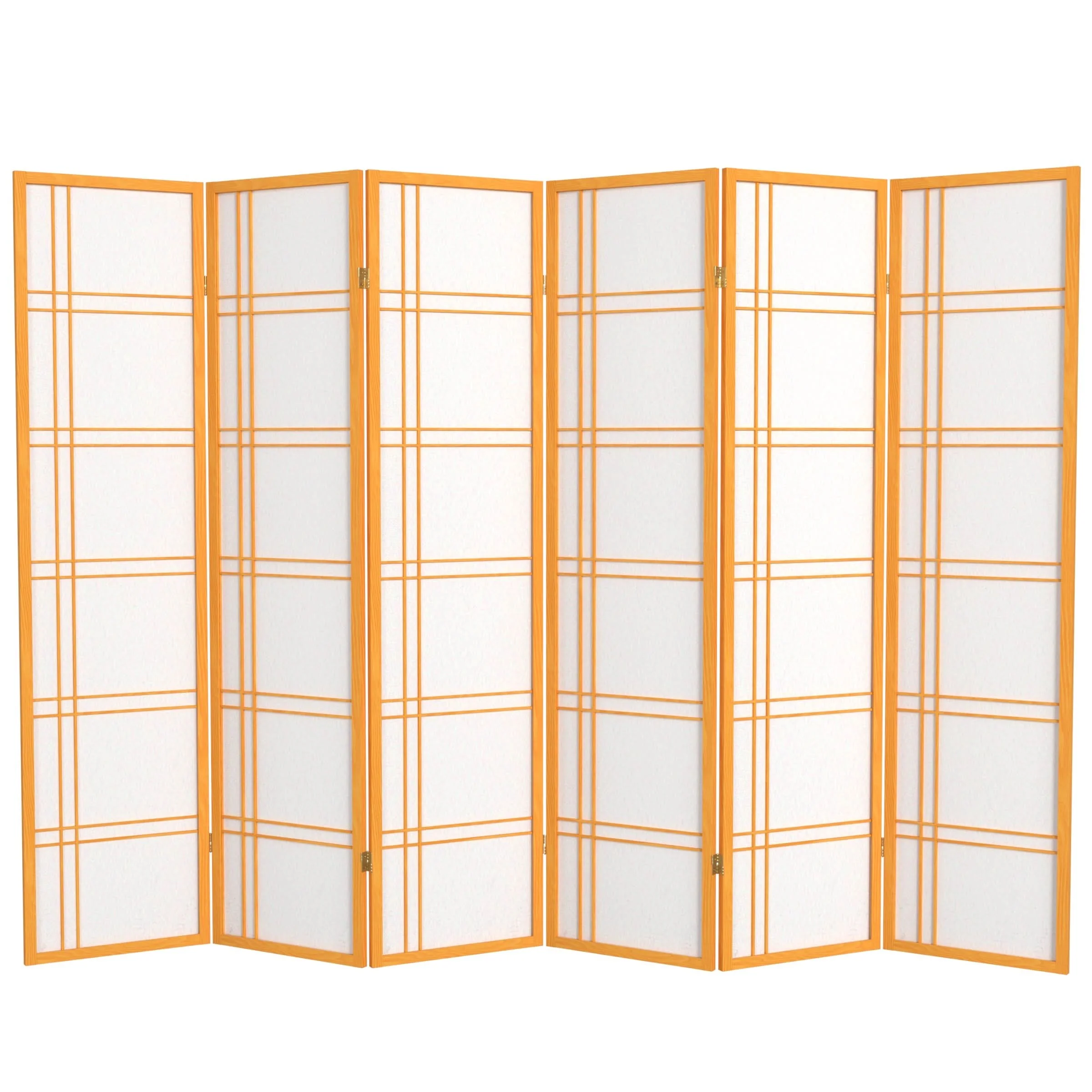 6 ft. Tall Double Cross Shoji Screen - Image 17