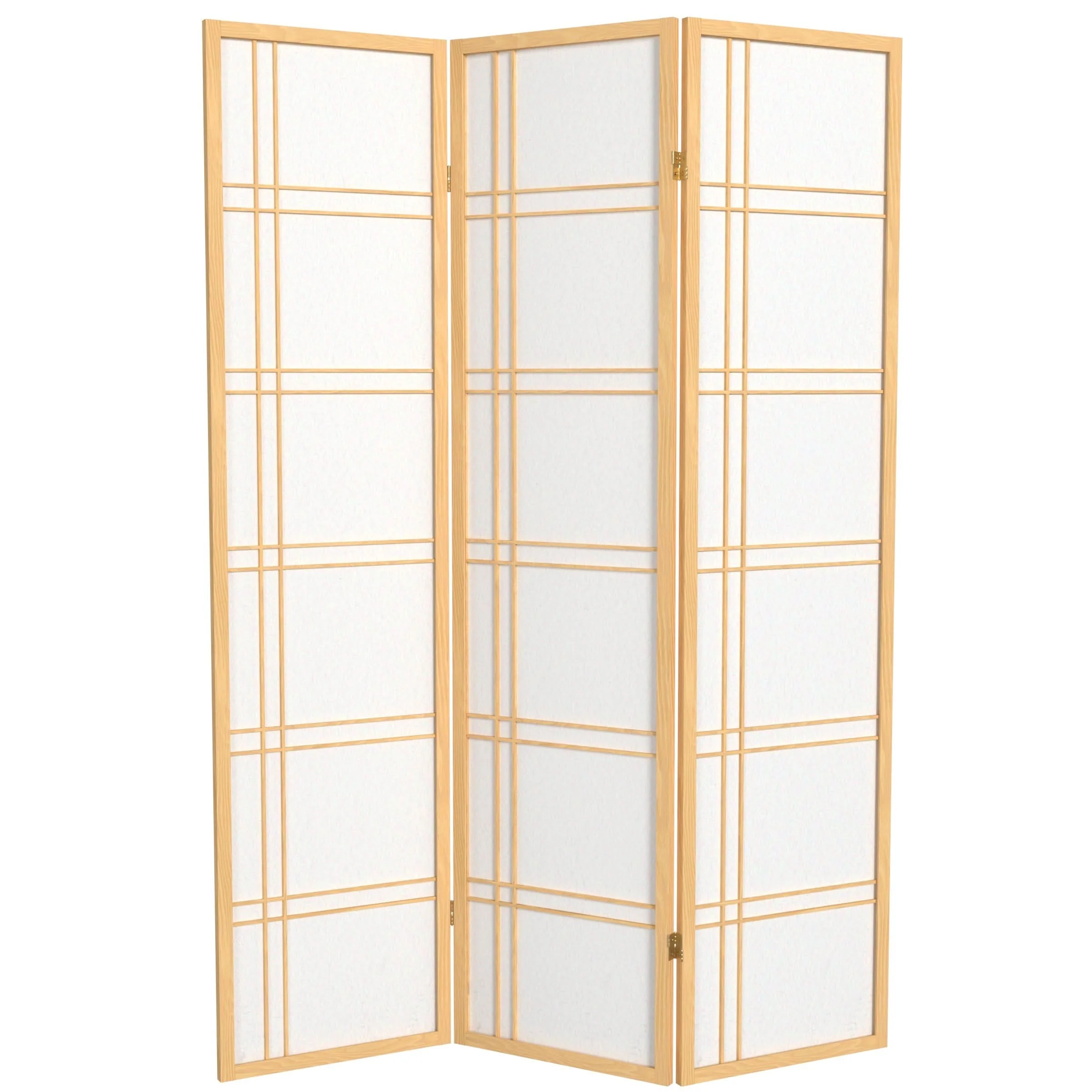 6 ft. Tall Double Cross Shoji Screen - Image 23