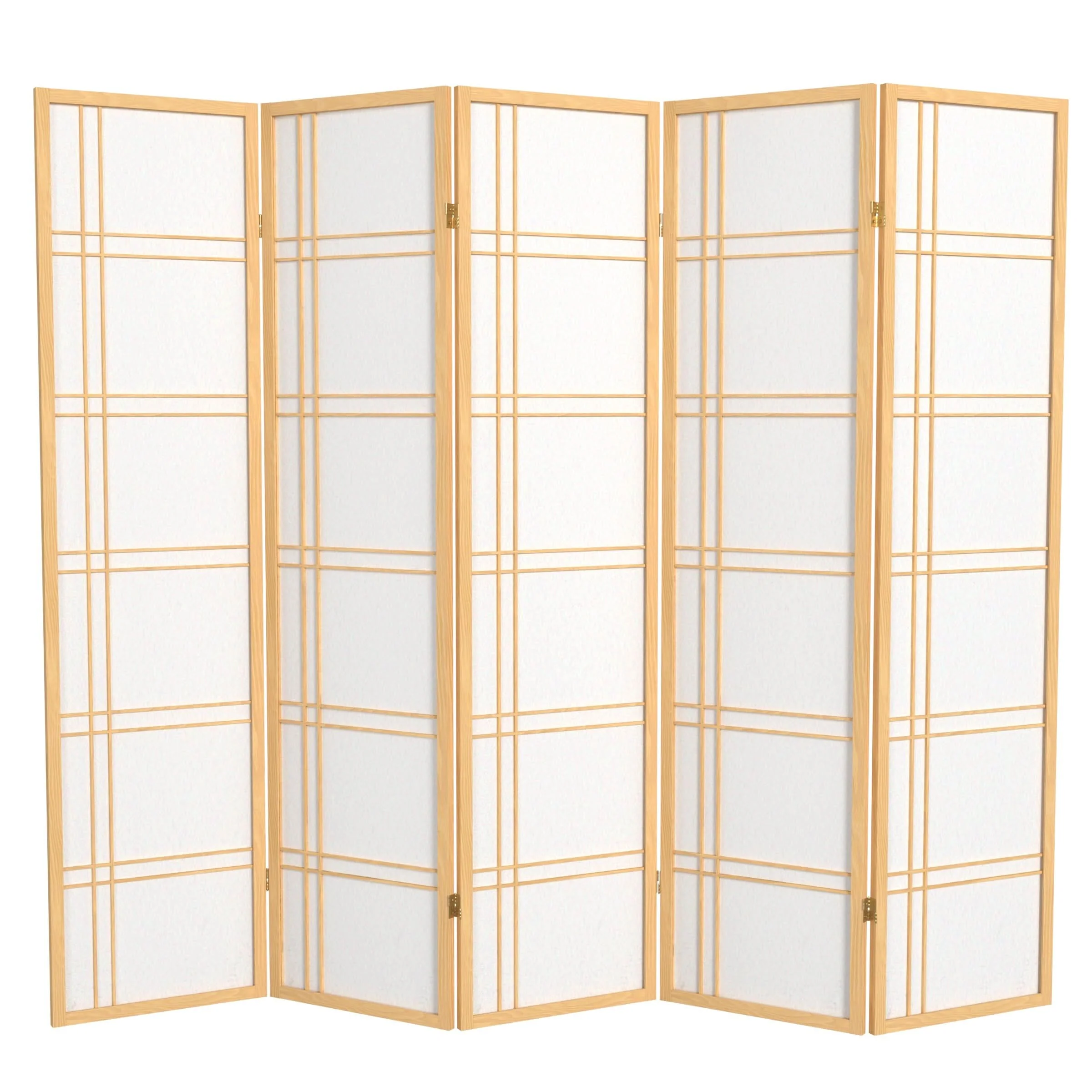 6 ft. Tall Double Cross Shoji Screen - Image 25