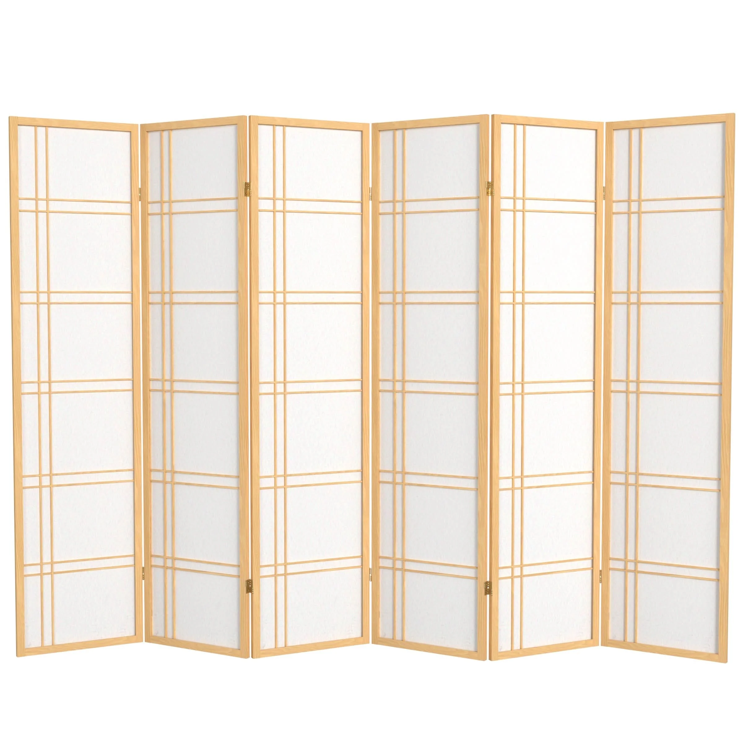 6 ft. Tall Double Cross Shoji Screen - Image 26