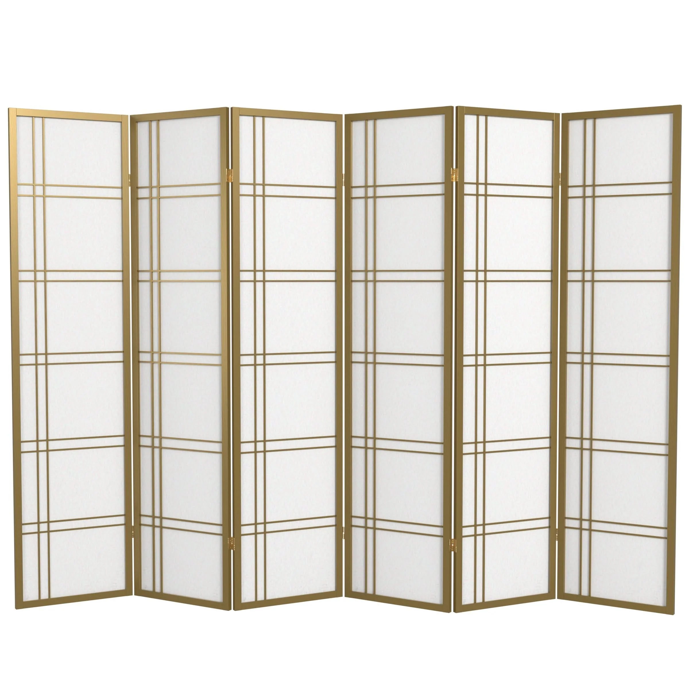 6 ft. Tall Double Cross Shoji Screen - Image 9