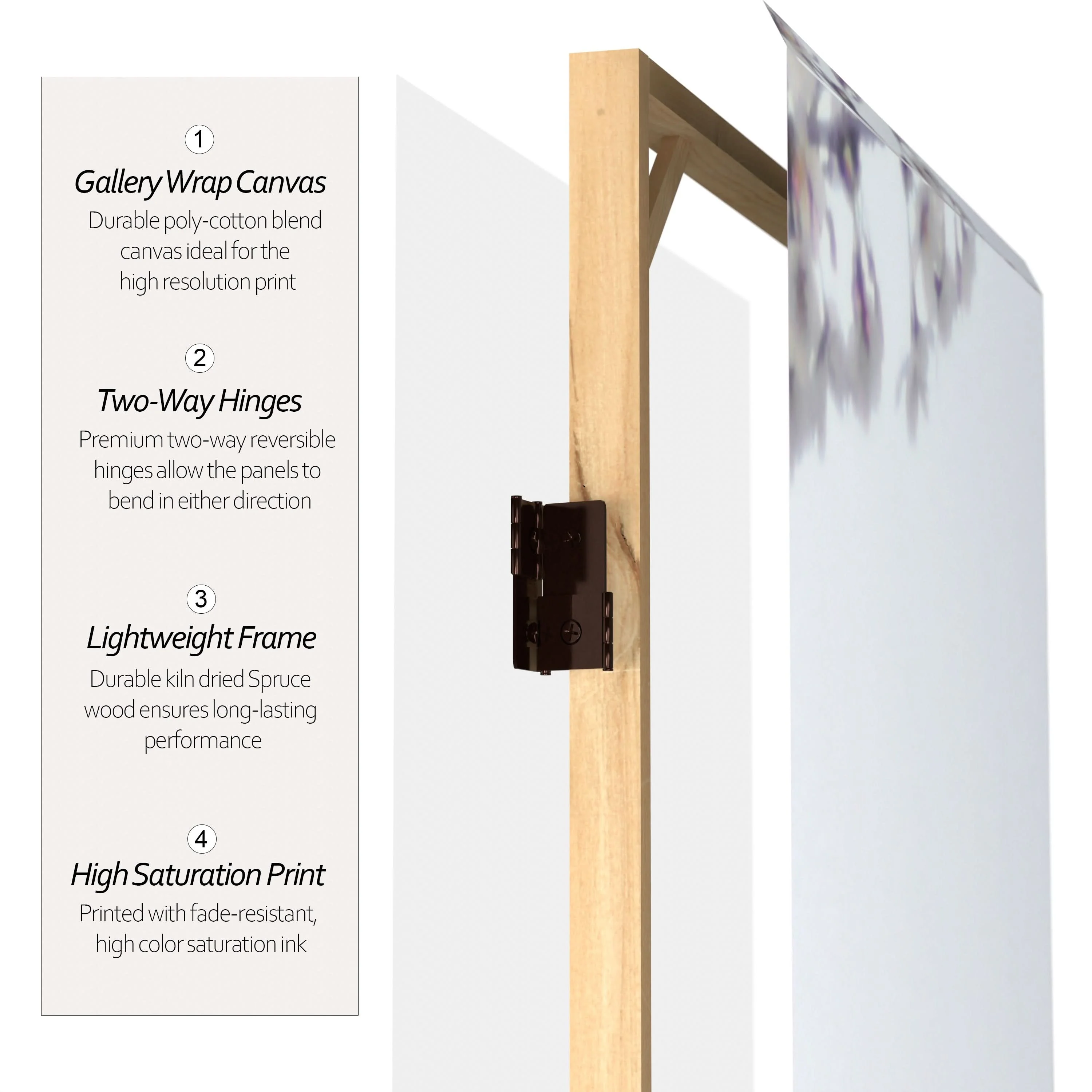 6 ft. Tall Double Sided Cherry Blossoms Room Divider - Image 4