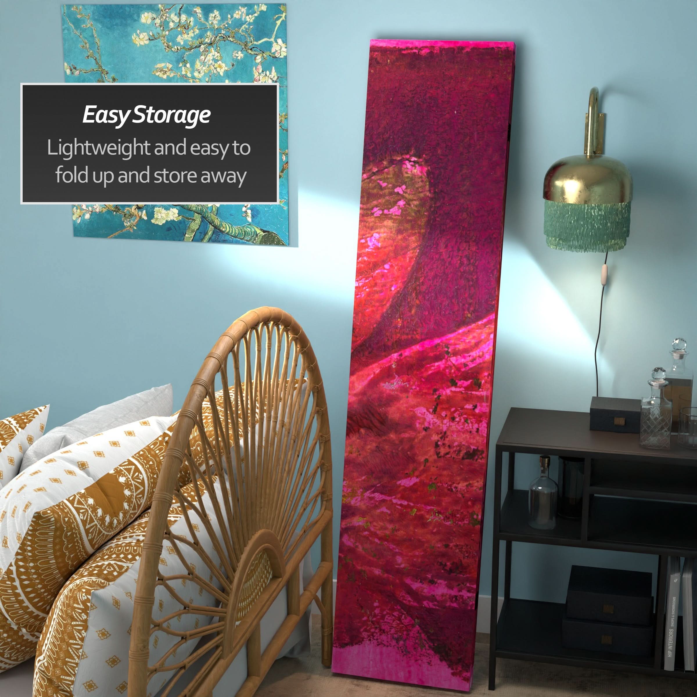6 ft. Tall Double Sided Desire Canvas Room Divider - Image 3