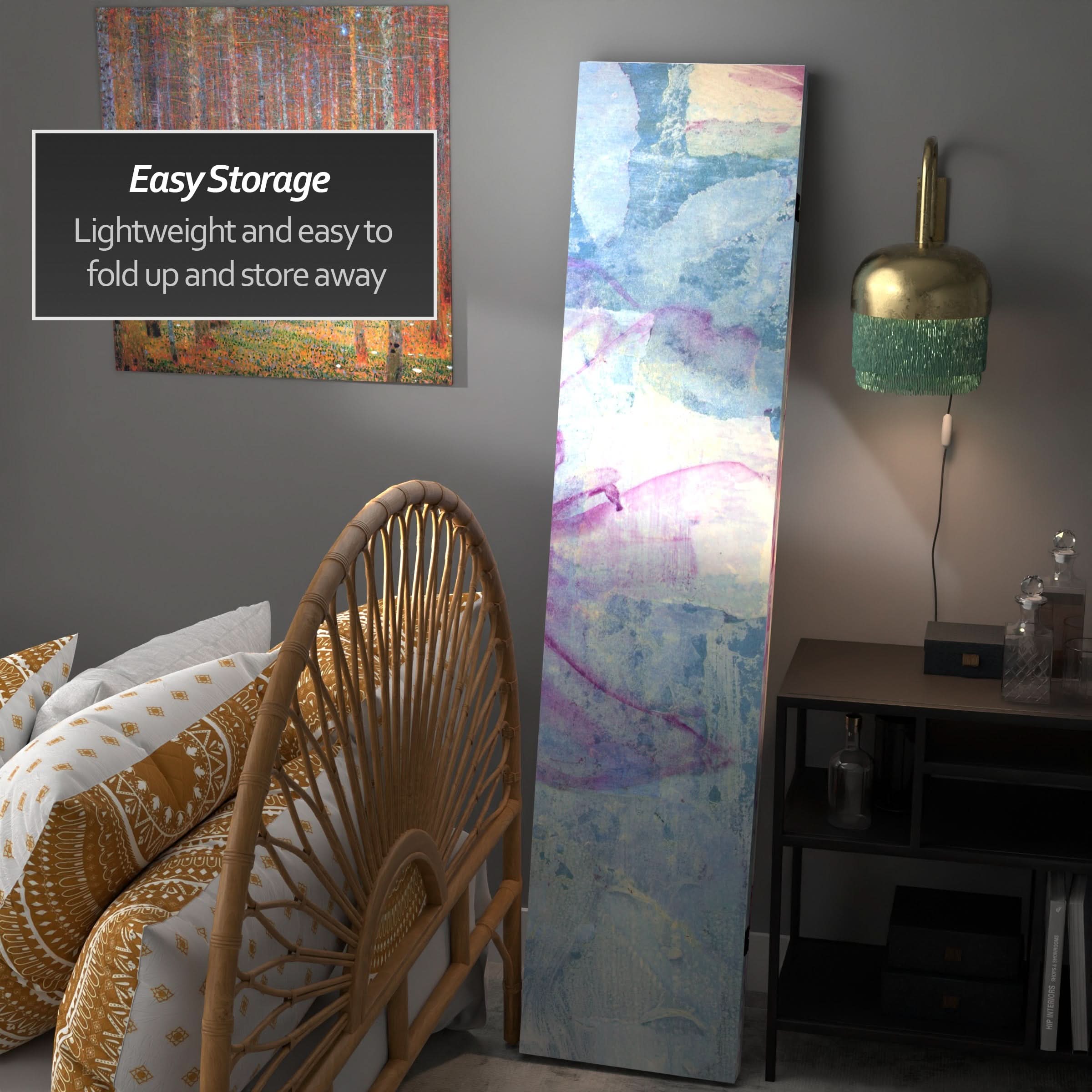 6 ft. Tall Double Sided Love Blossom Canvas Room Divider - Image 3