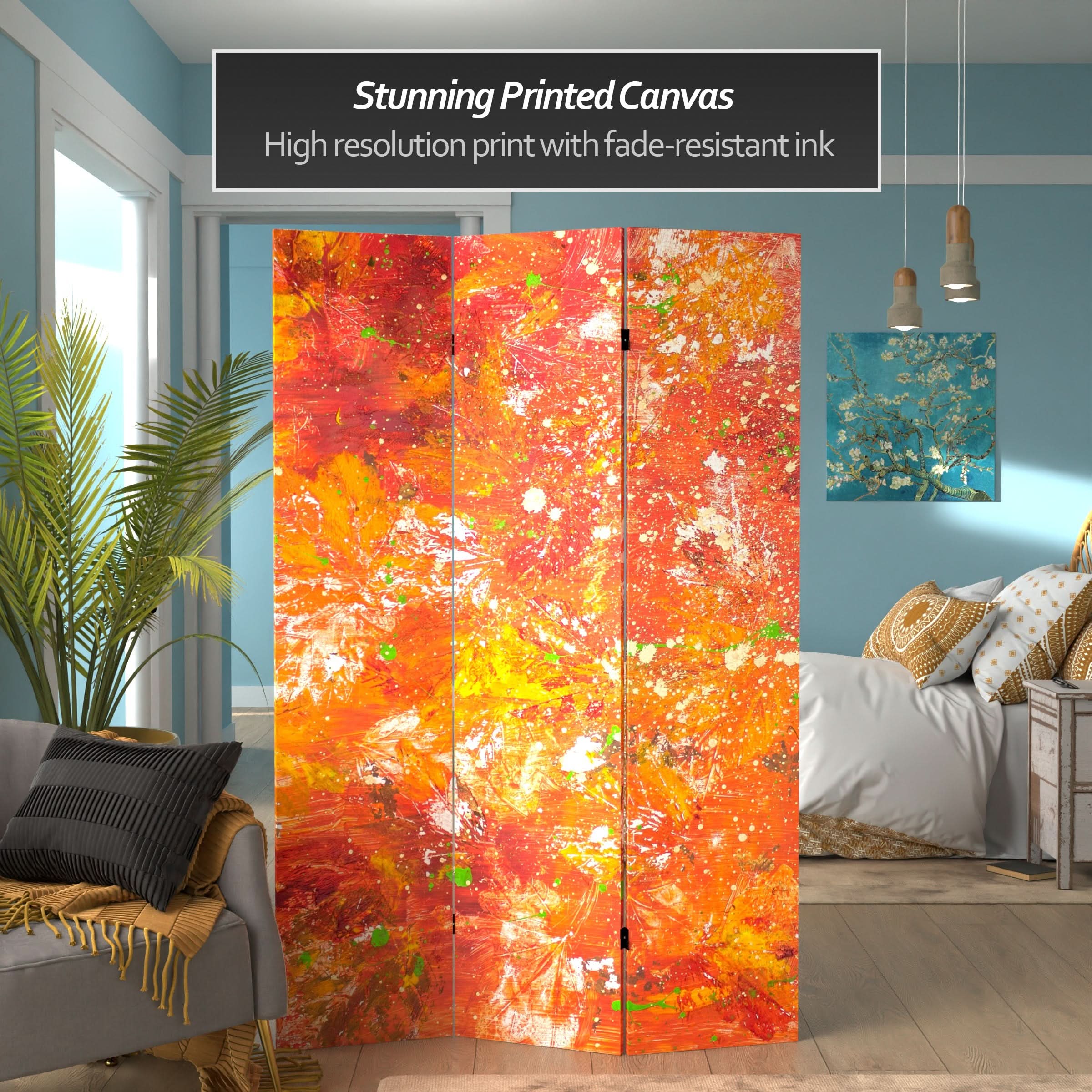 6 ft. Tall Double Sided Transcendence Canvas Room Divider - Image 2