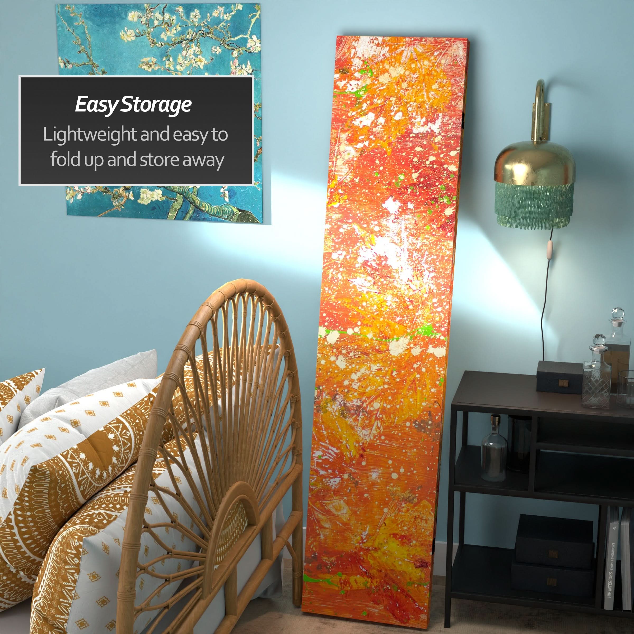 6 ft. Tall Double Sided Transcendence Canvas Room Divider - Image 3