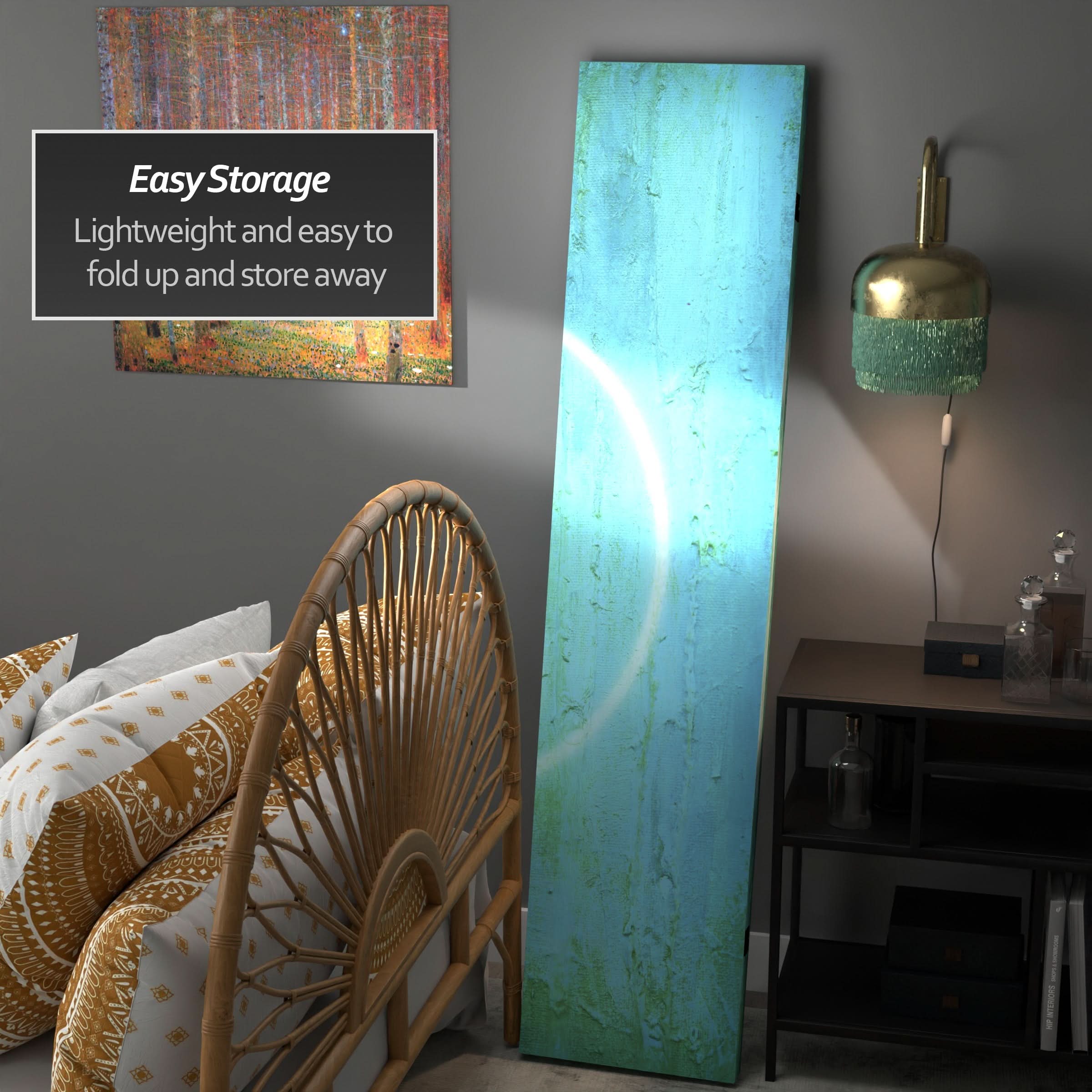 6 ft. Tall Double Sided Yin Yang/Om Canvas Room Divider - Image 5