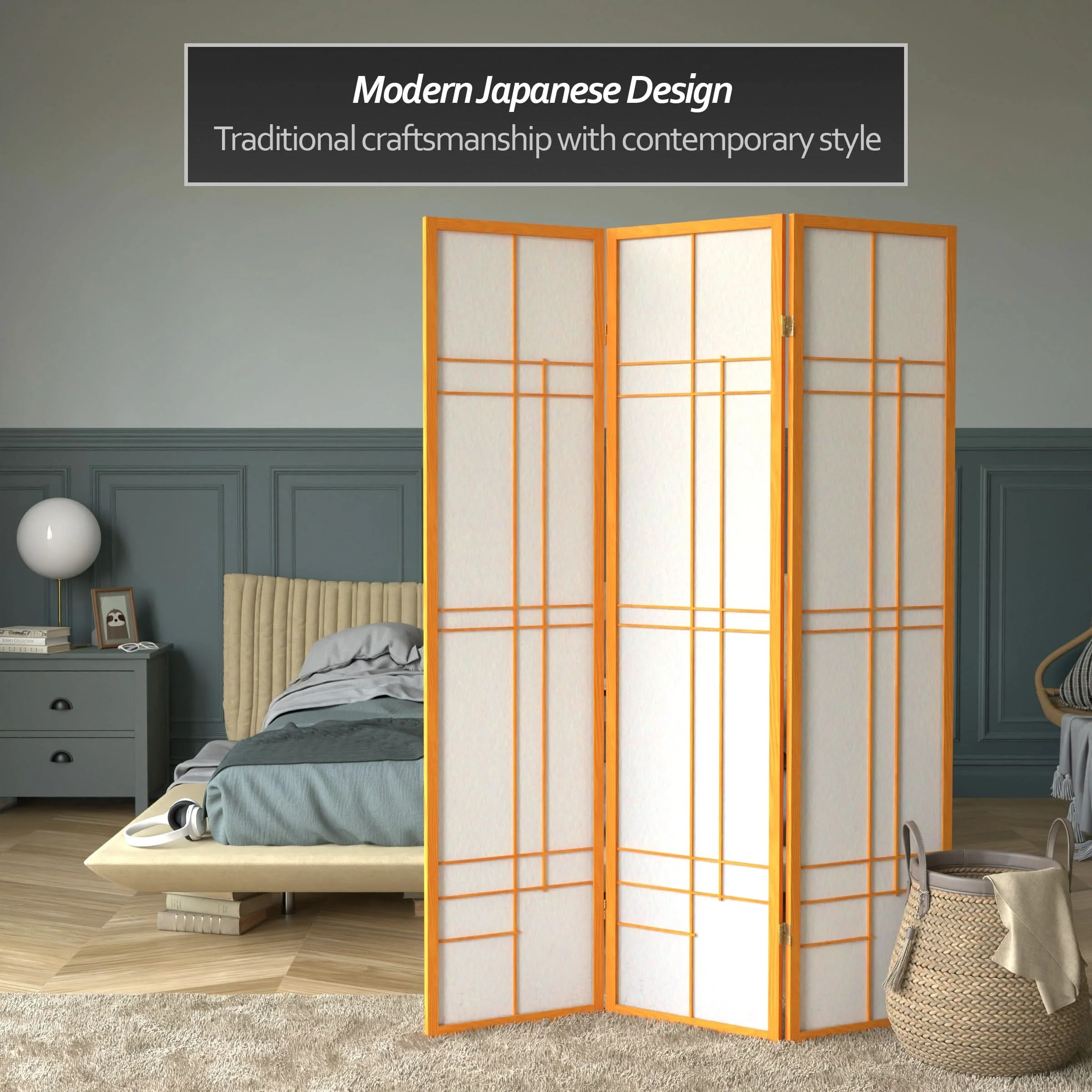 6 ft. Tall Etudes Shoji Screen - Image 16