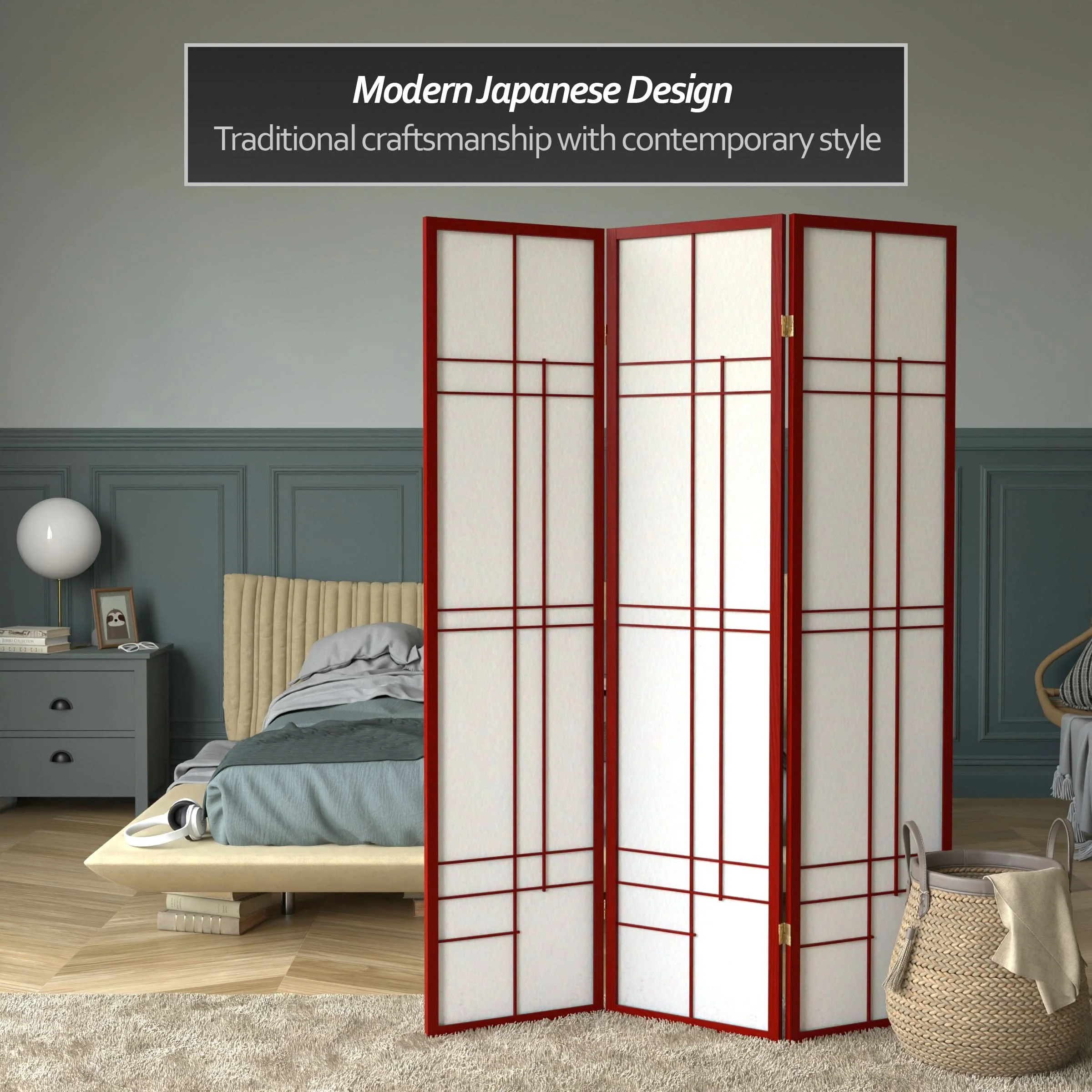 6 ft. Tall Etudes Shoji Screen - Image 18