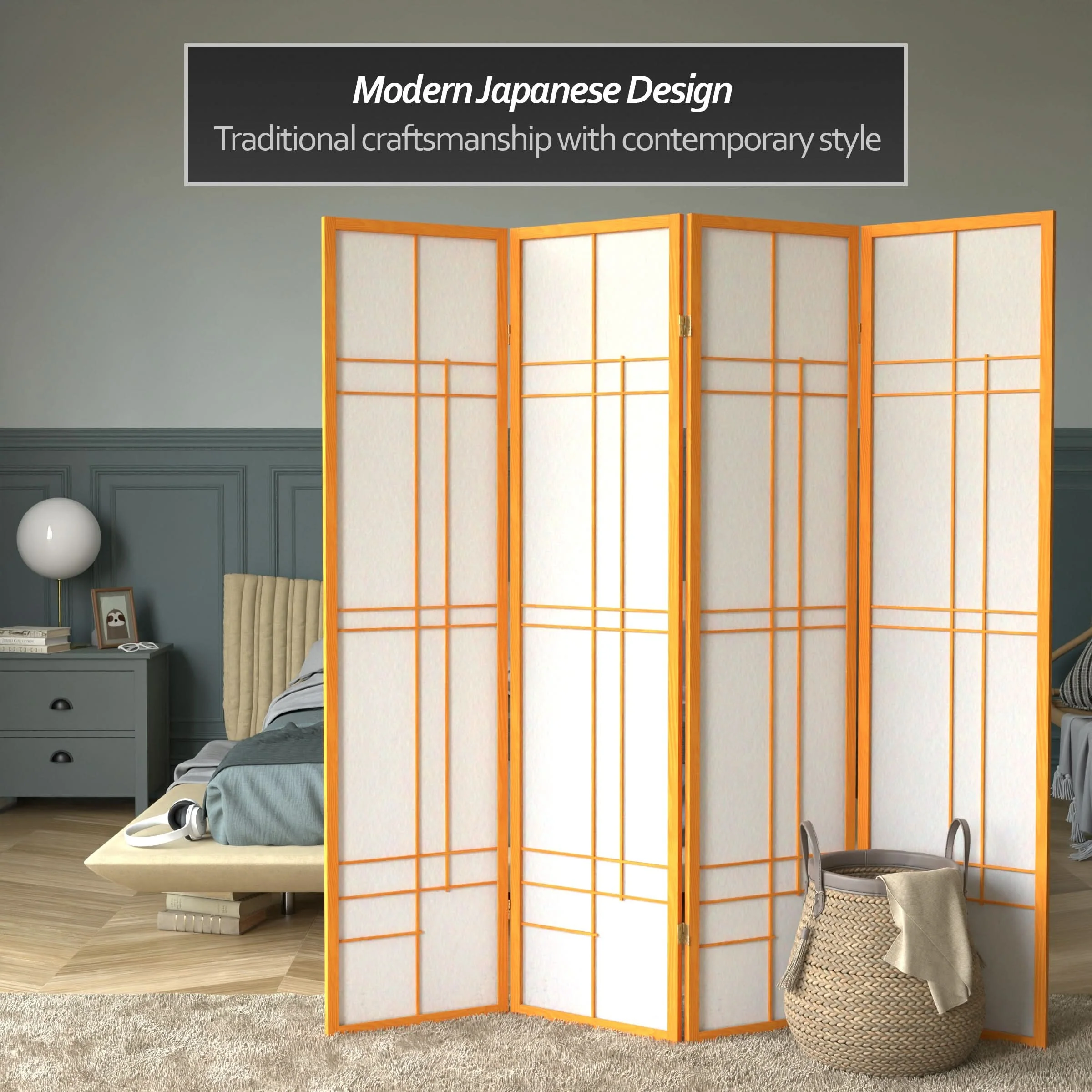6 ft. Tall Etudes Shoji Screen - Image 20