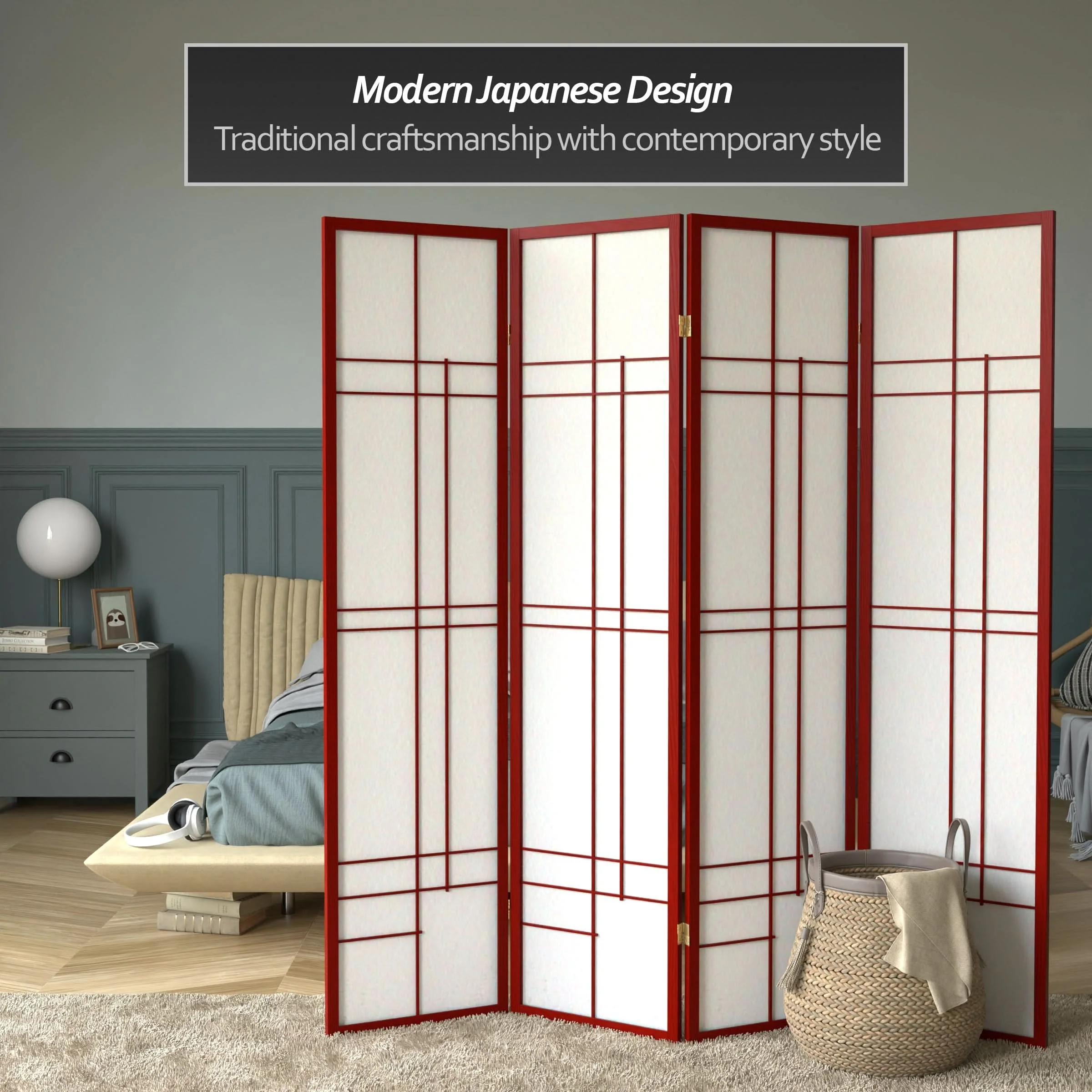 6 ft. Tall Etudes Shoji Screen - Image 22