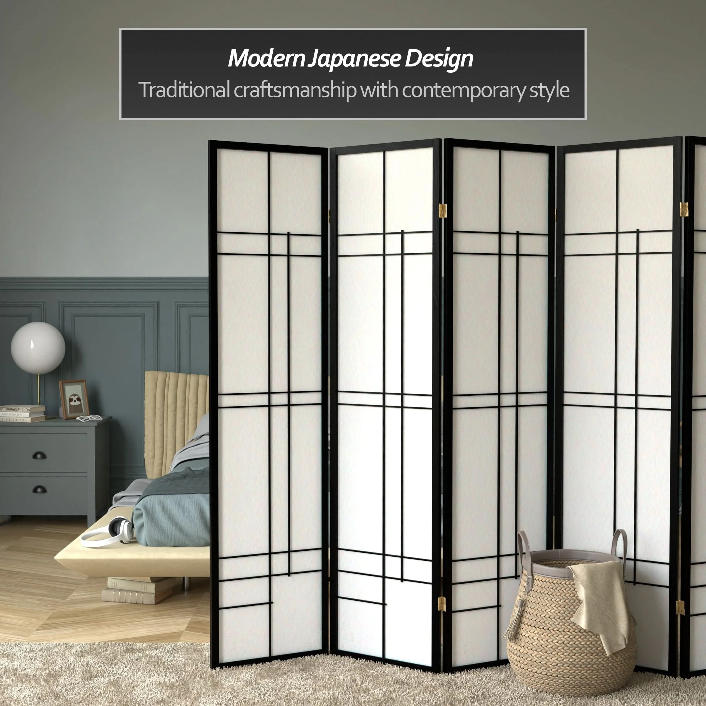 6 ft. Tall Etudes Shoji Screen - Image 23