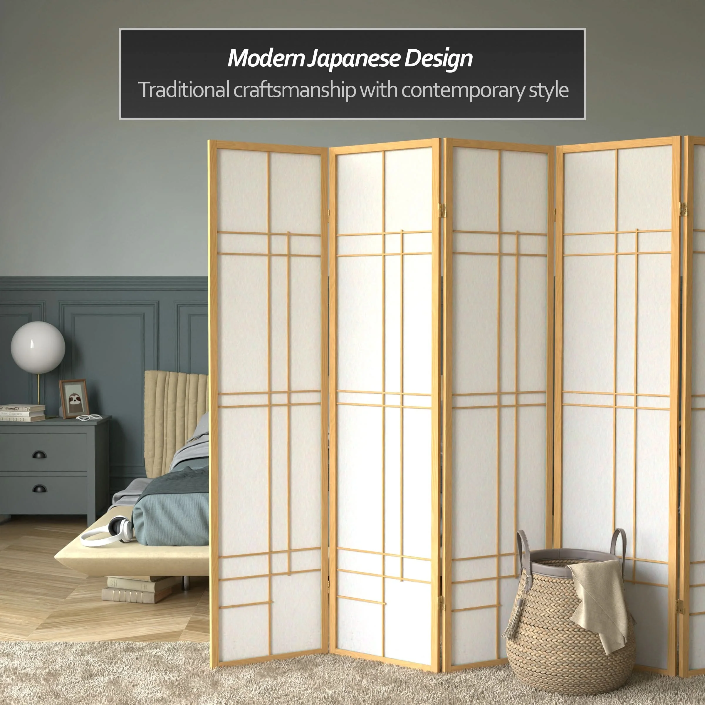 6 ft. Tall Etudes Shoji Screen - Image 24