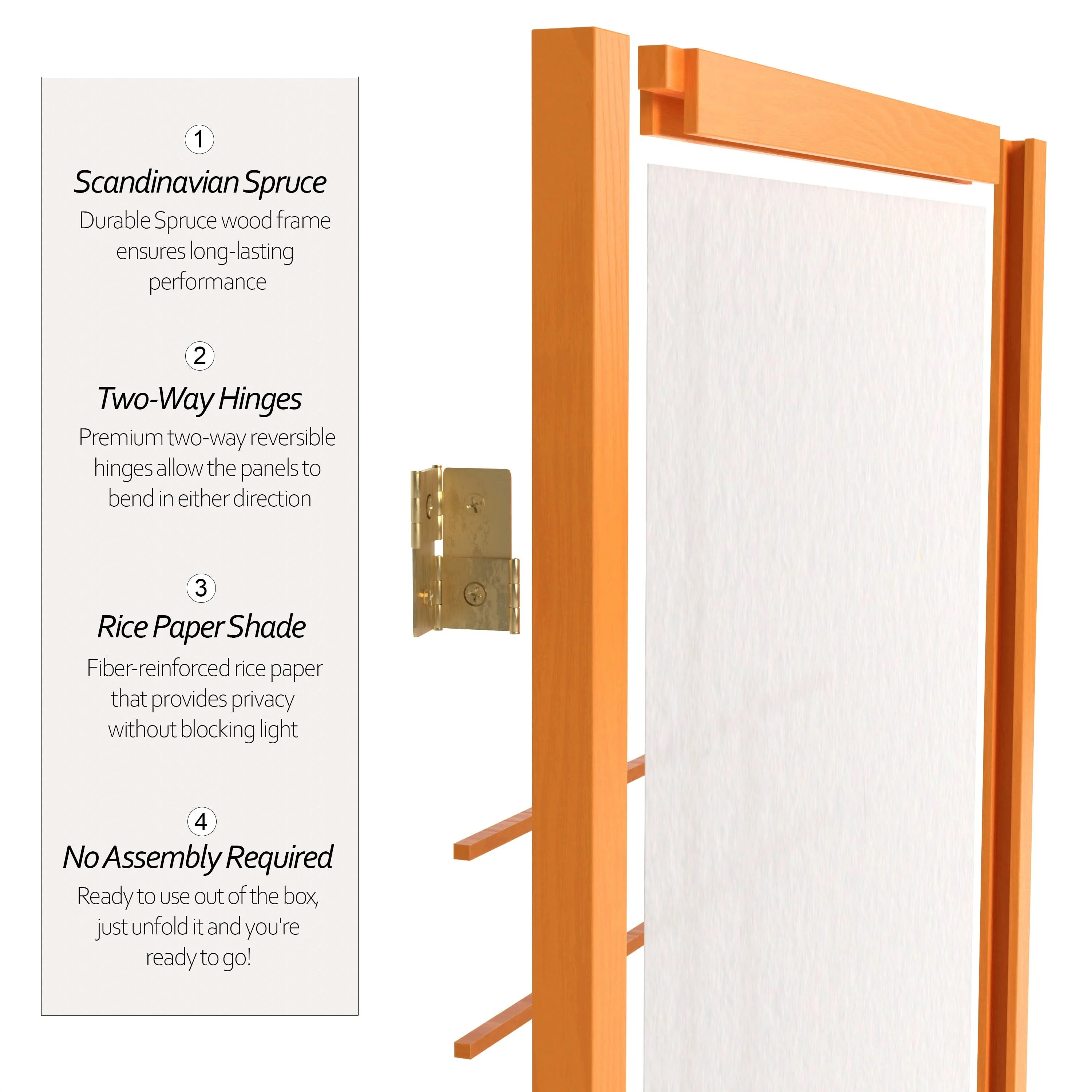 6 ft. Tall Etudes Shoji Screen - Image 44