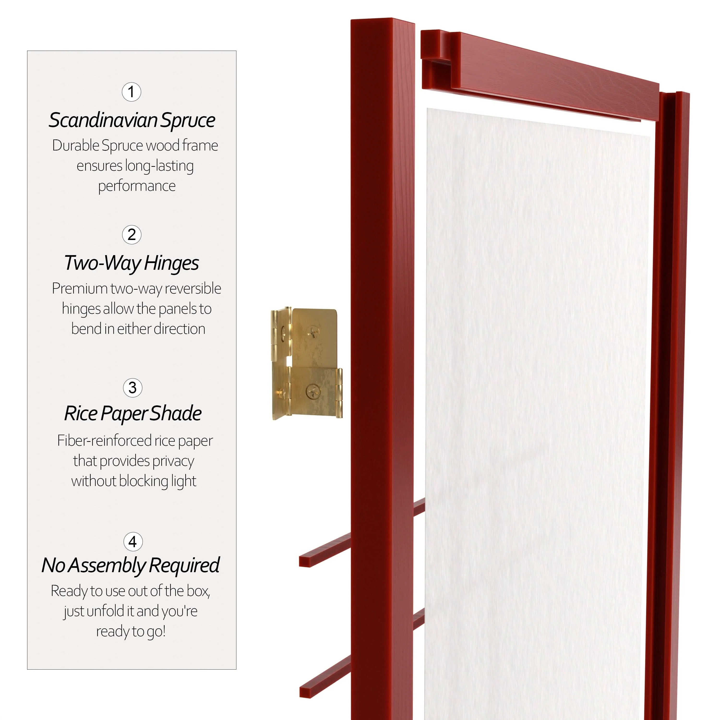 6 ft. Tall Etudes Shoji Screen - Image 53