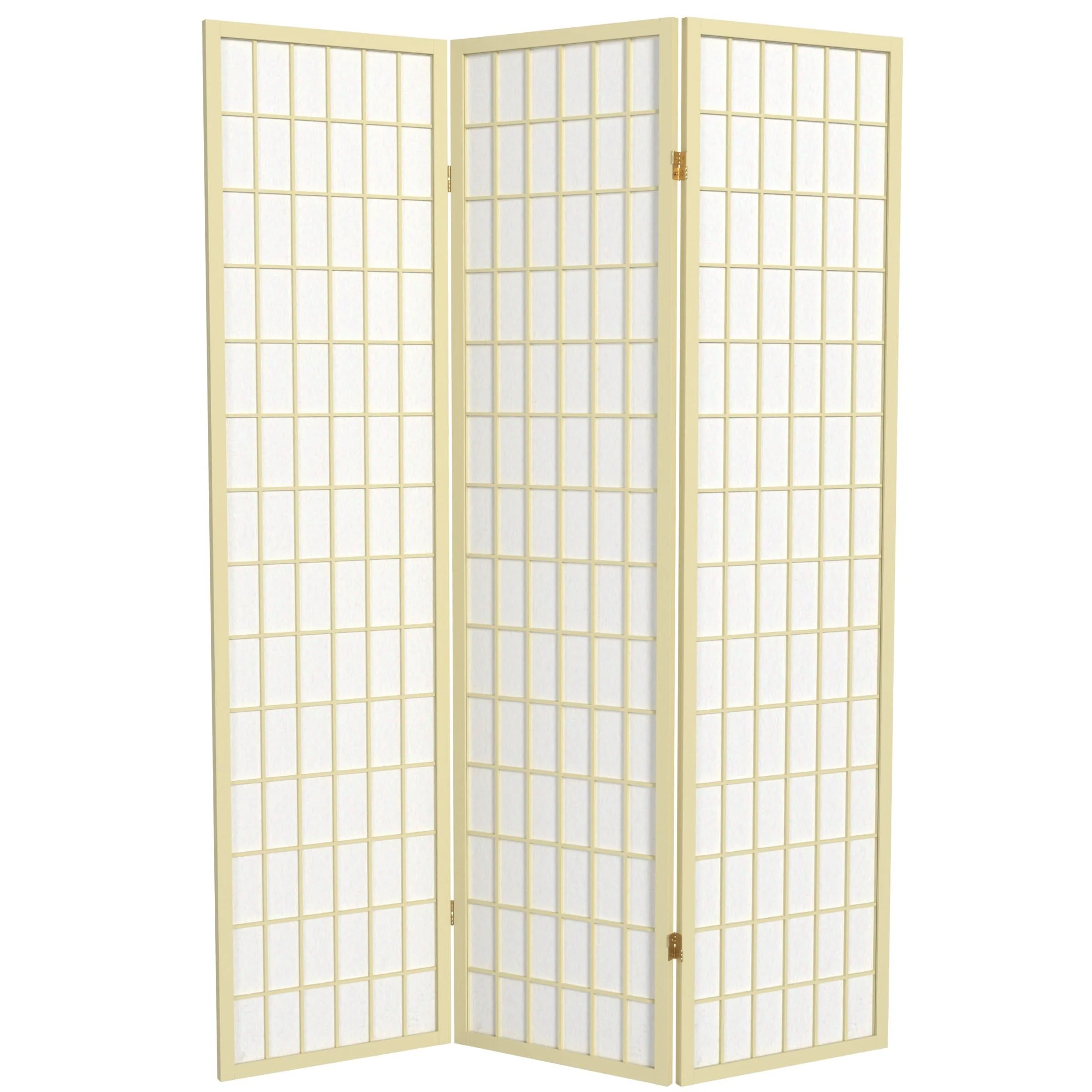 6 ft. Tall Window Pane Shoji Screen - Image 3