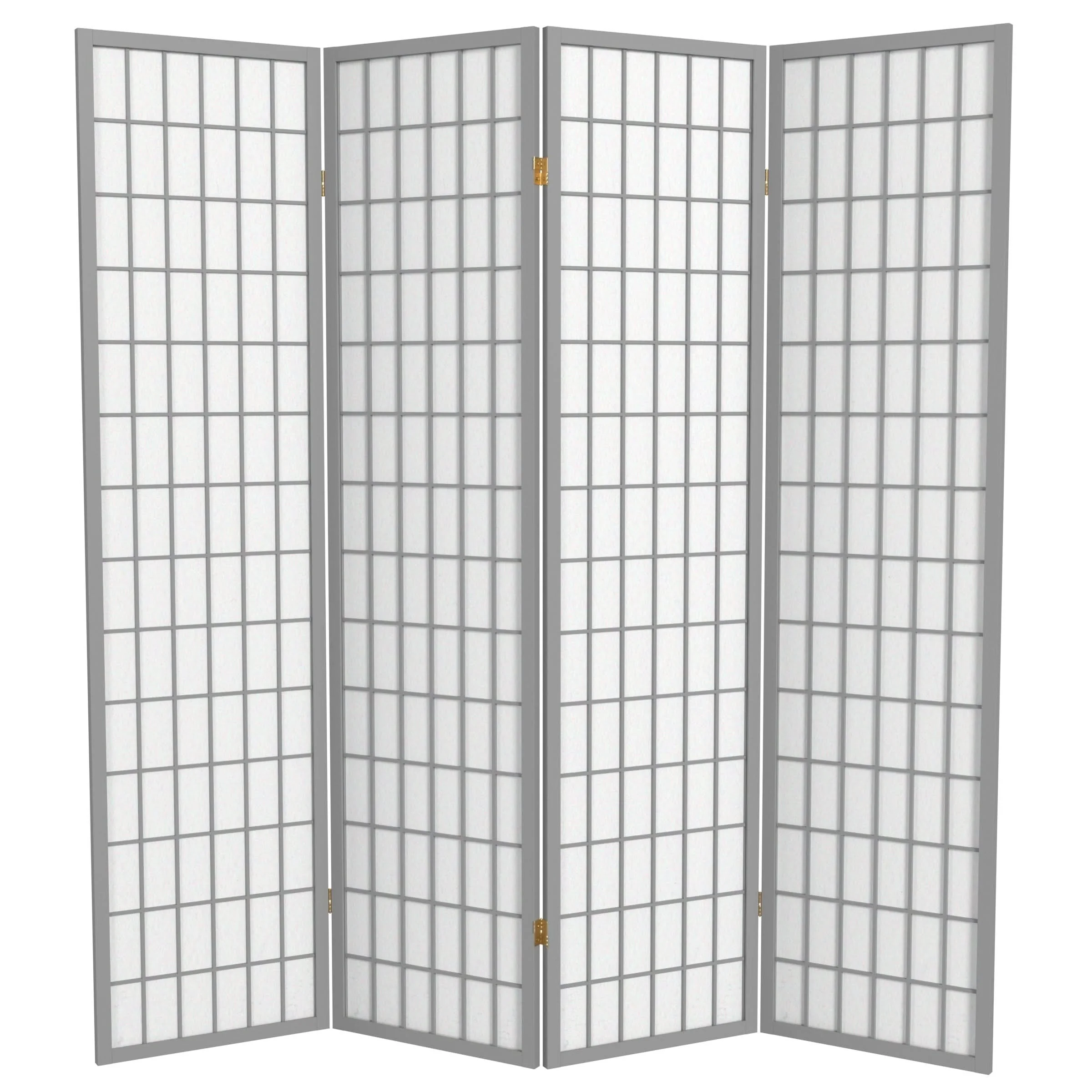 6 ft. Tall Window Pane Shoji Screen - Image 5