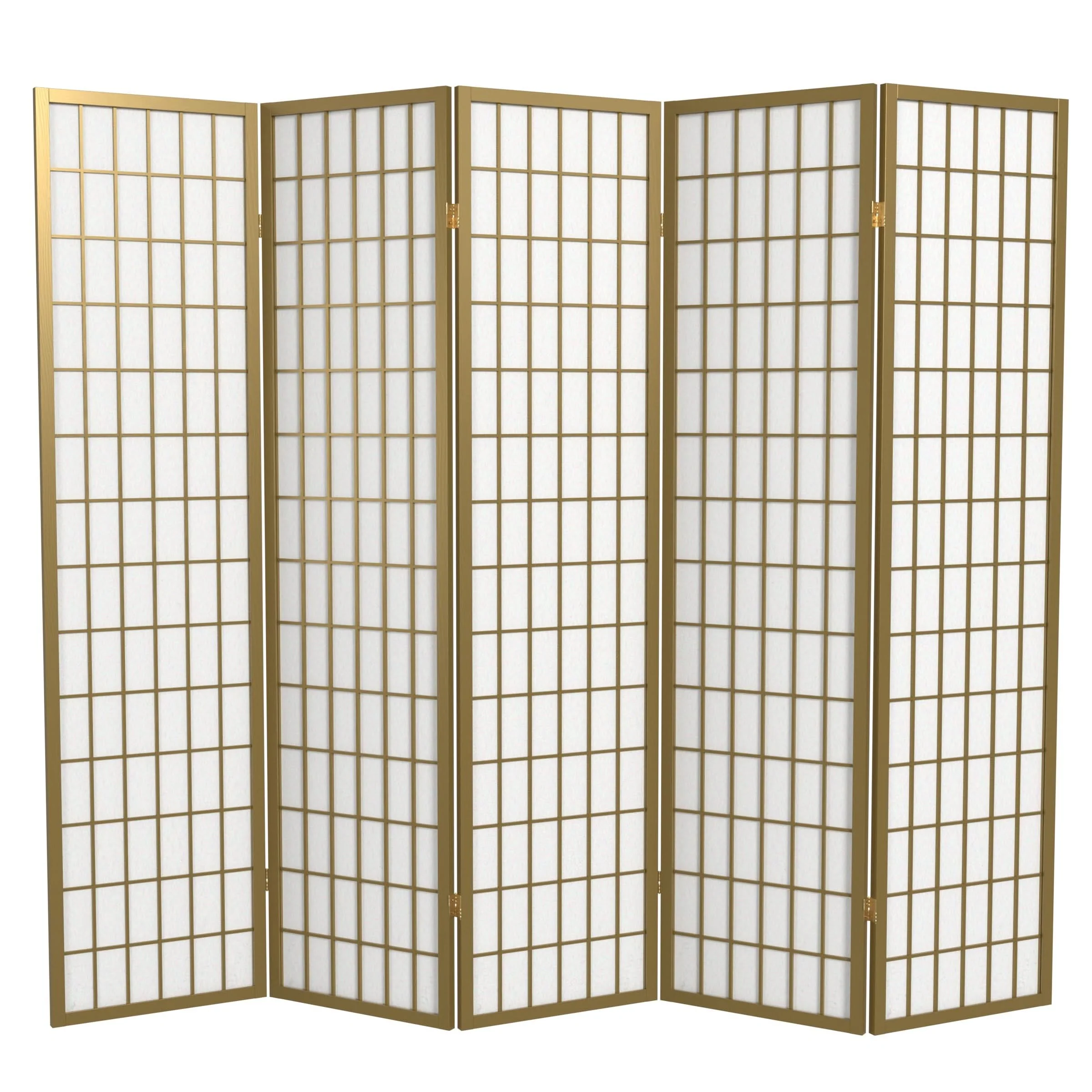 6 ft. Tall Window Pane Shoji Screen - Image 7
