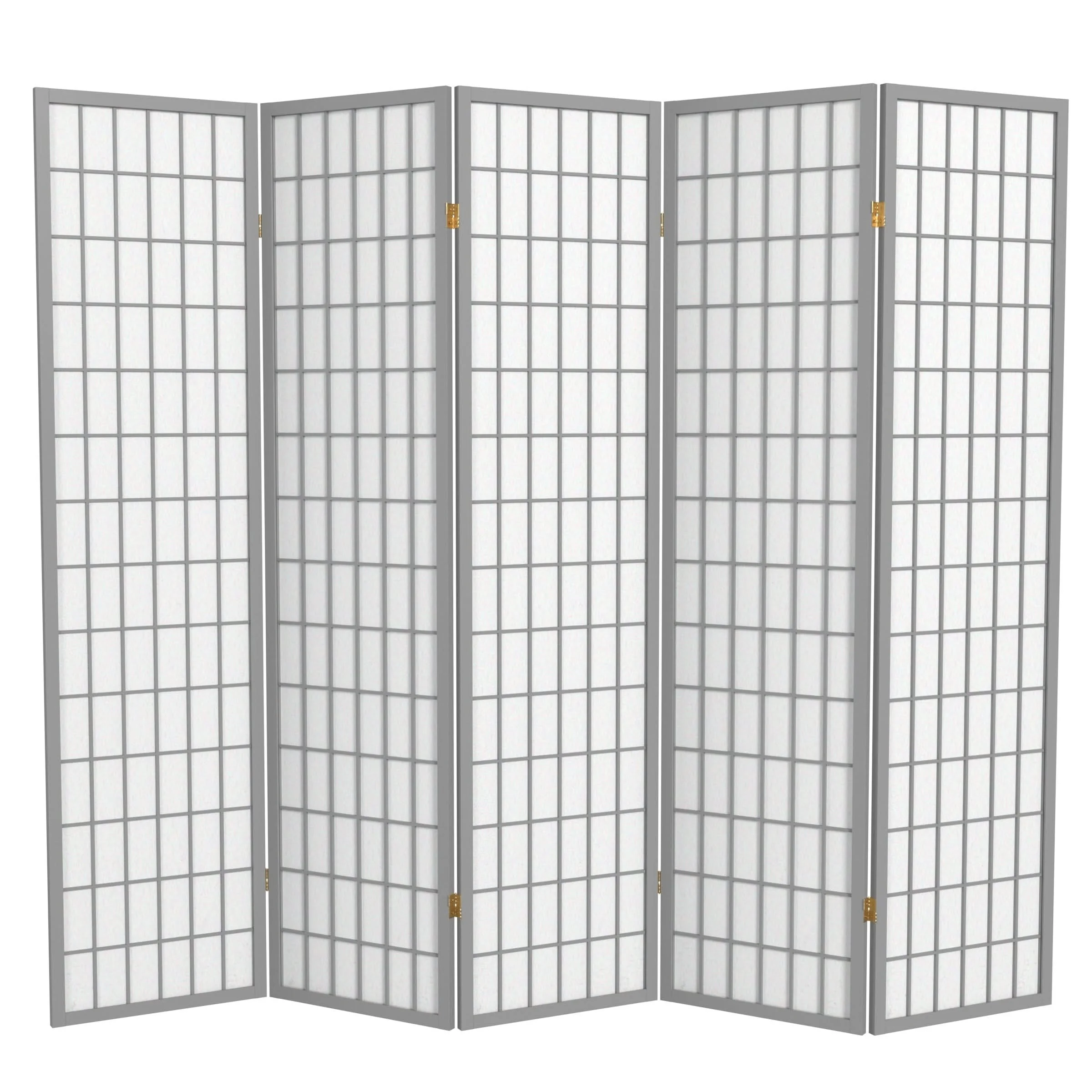 6 ft. Tall Window Pane Shoji Screen - Image 8