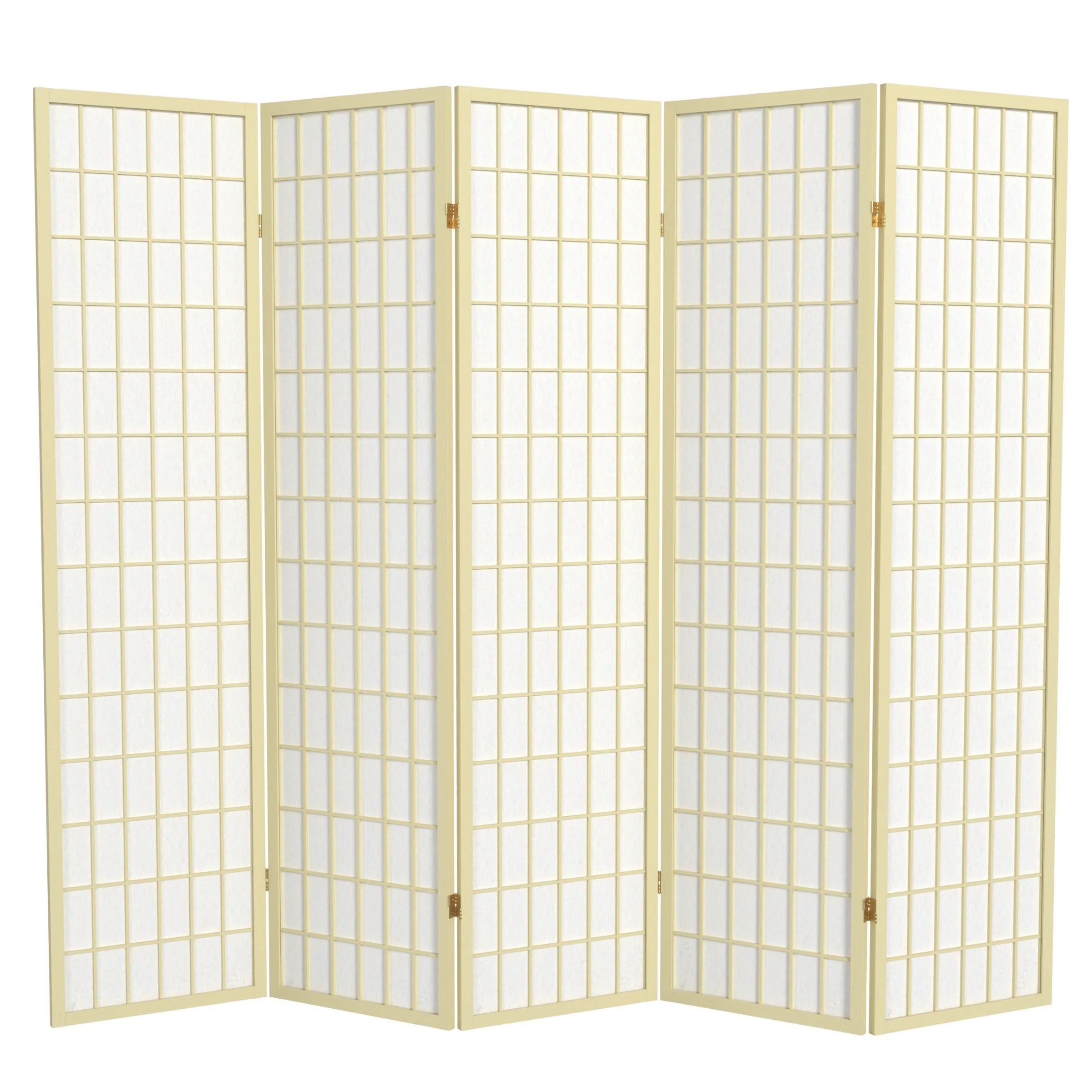 6 ft. Tall Window Pane Shoji Screen - Image 9