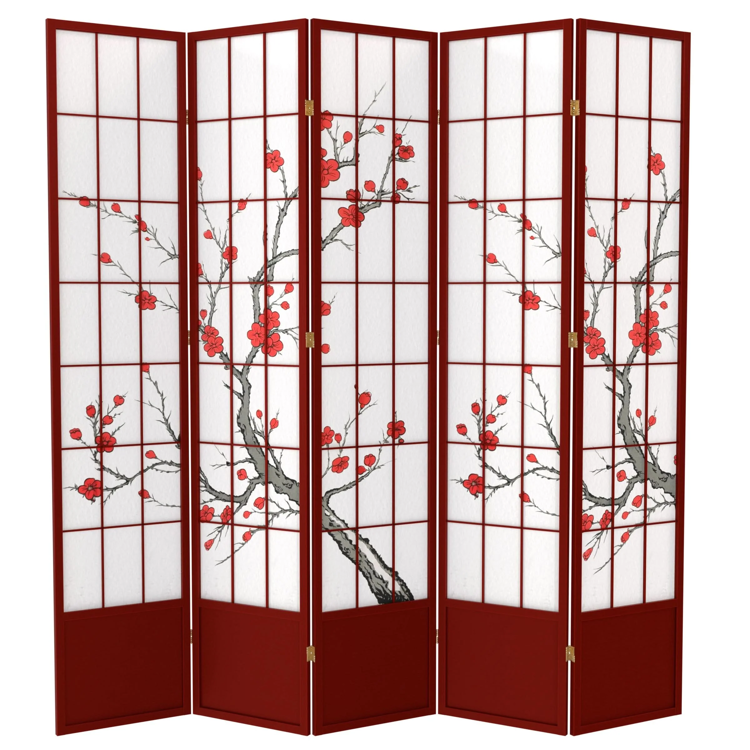 7 ft. Tall Cherry Blossom Shoji Screen - Image 11