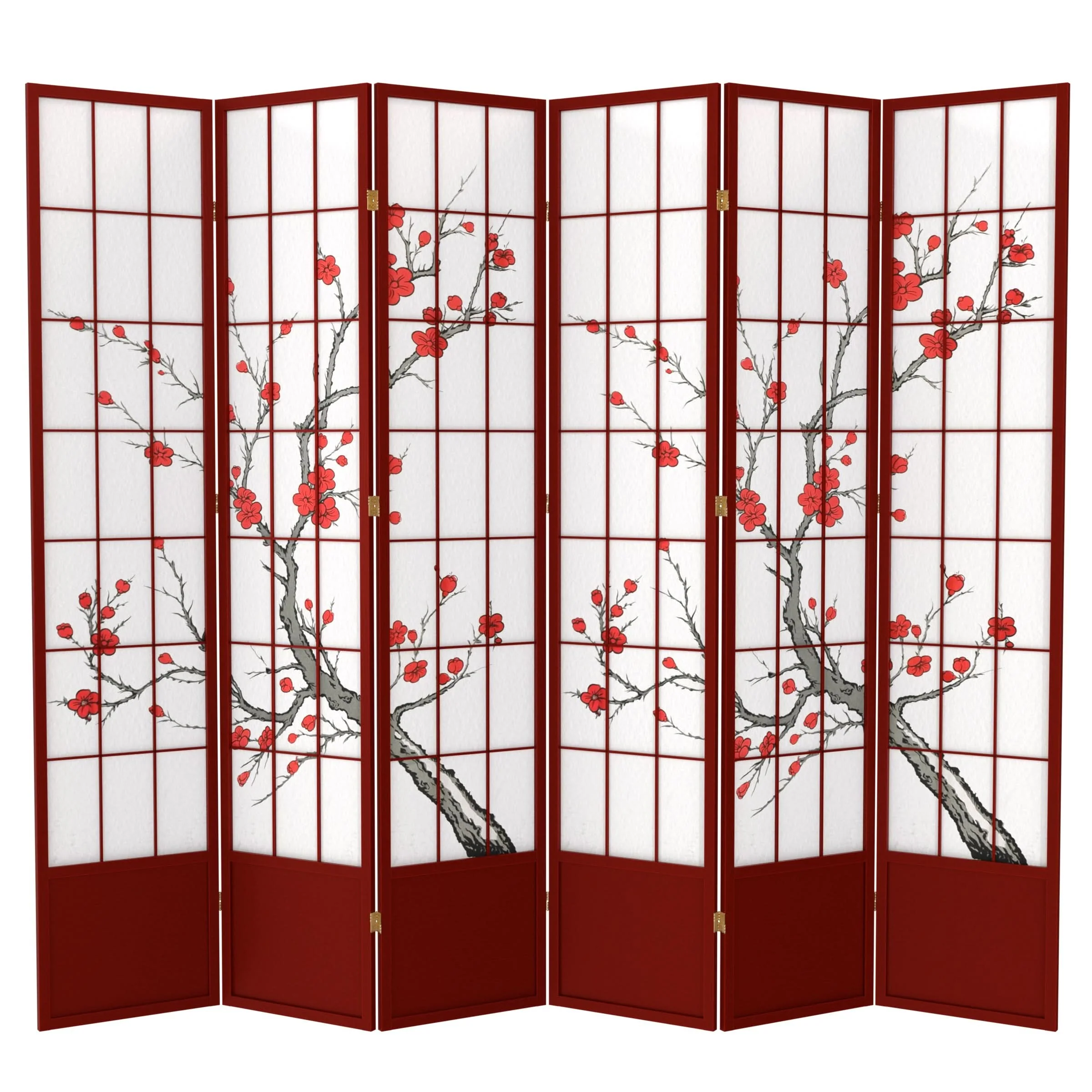 7 ft. Tall Cherry Blossom Shoji Screen - Image 12