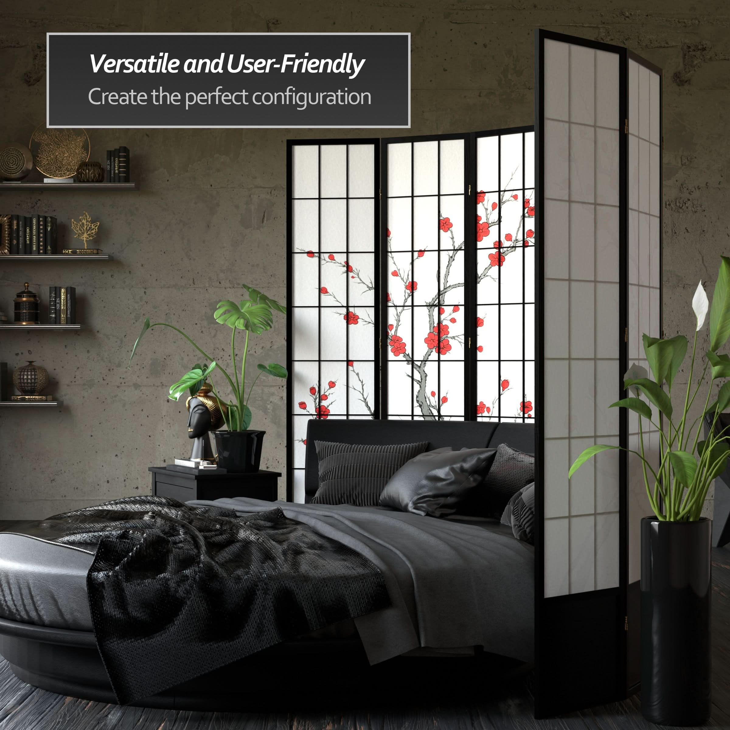 7 ft. Tall Cherry Blossom Shoji Screen - Image 25