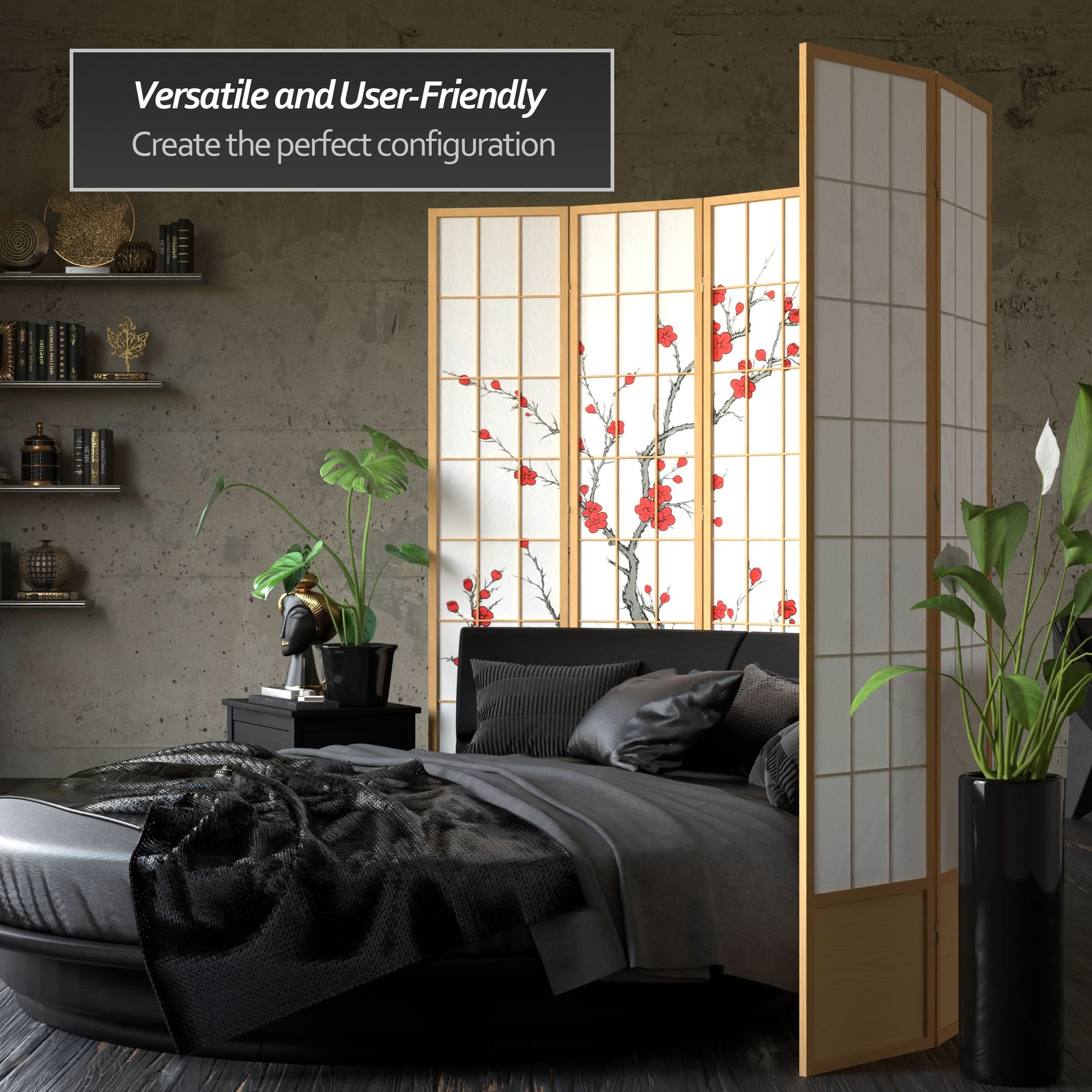 7 ft. Tall Cherry Blossom Shoji Screen - Image 31